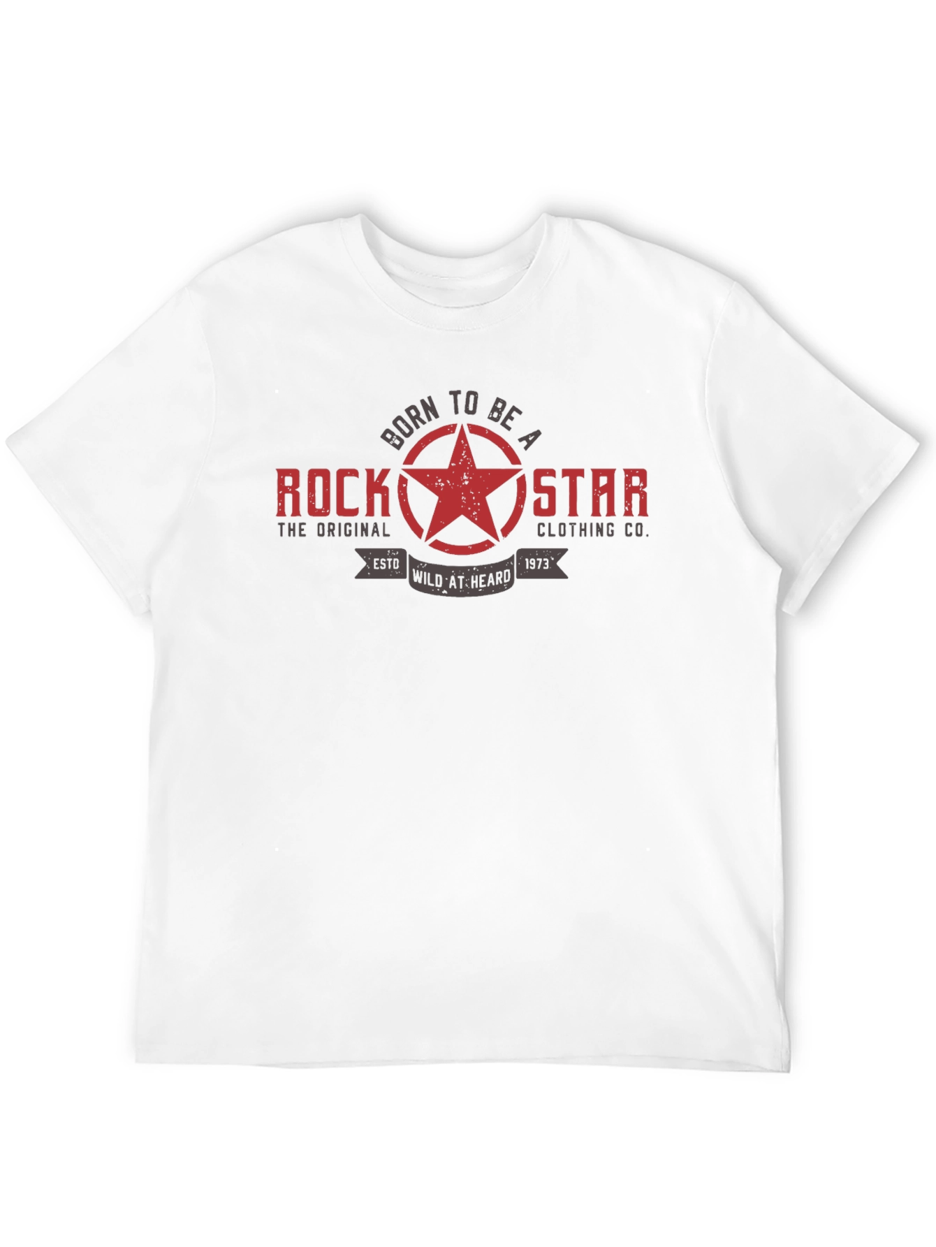 Born To Be A Rockstar Black Graphic T-Shirt