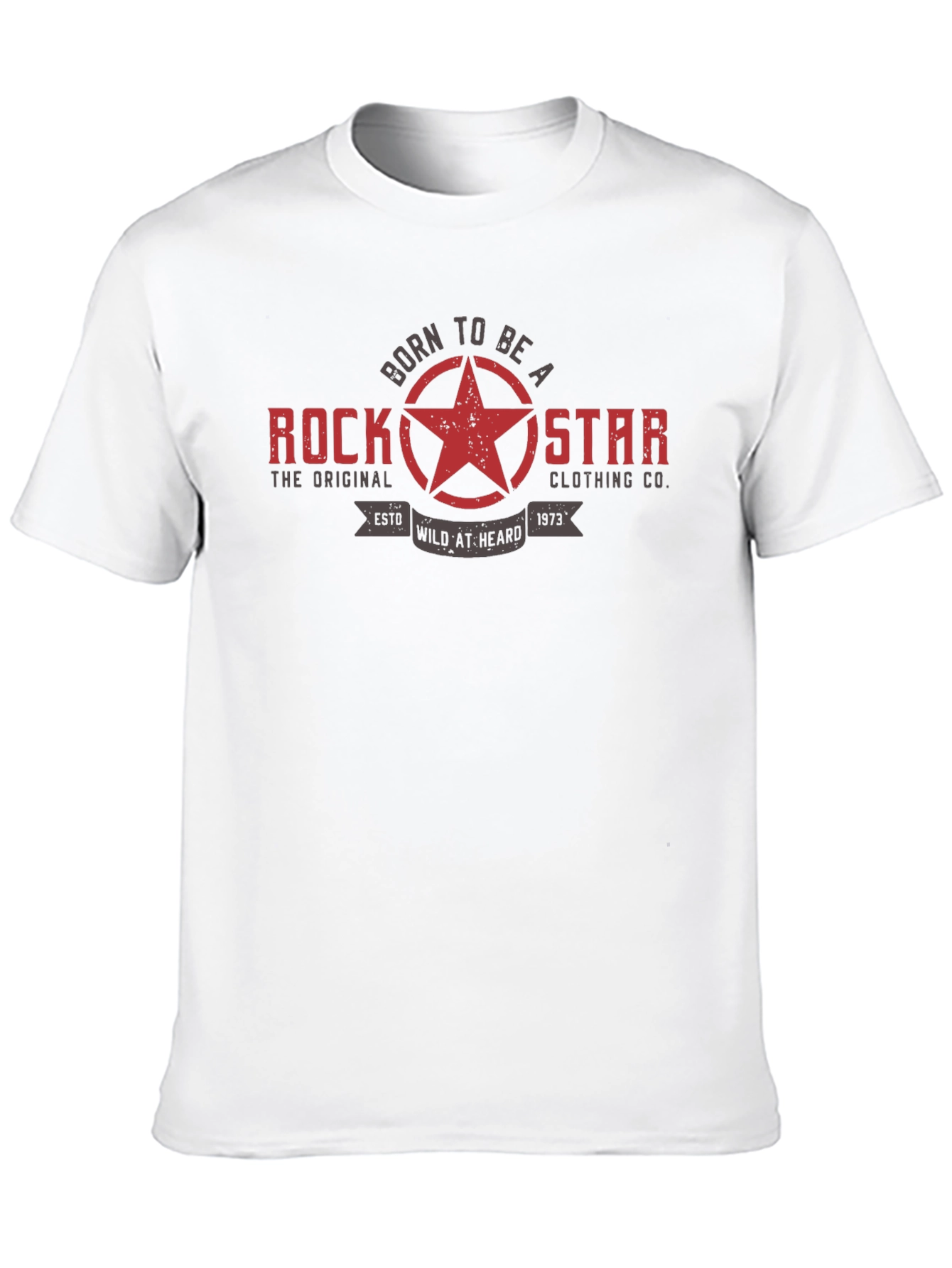 Born To Be A Rockstar Black Graphic T-Shirt