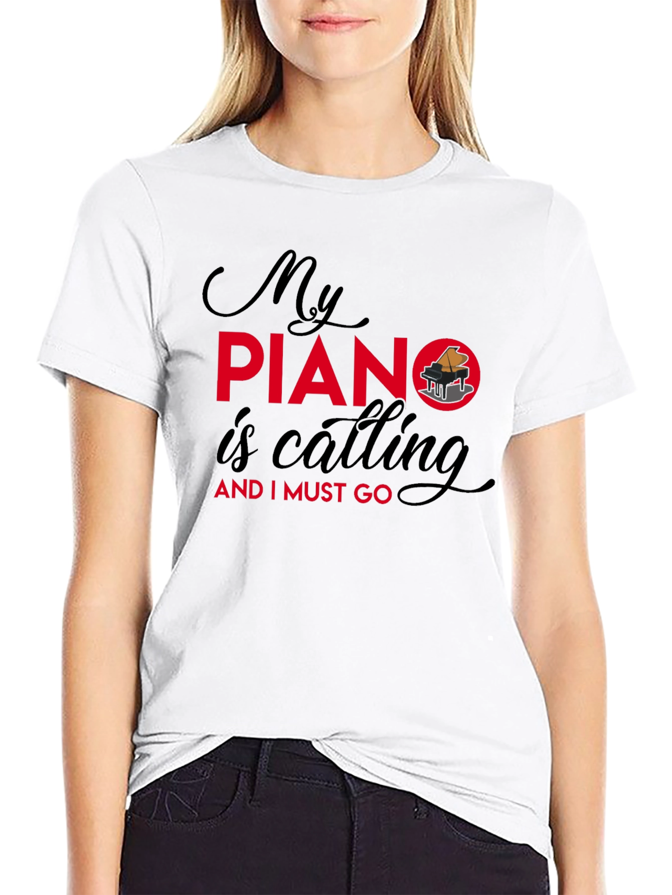 My Piano is Calling Graphic T-Shirt
