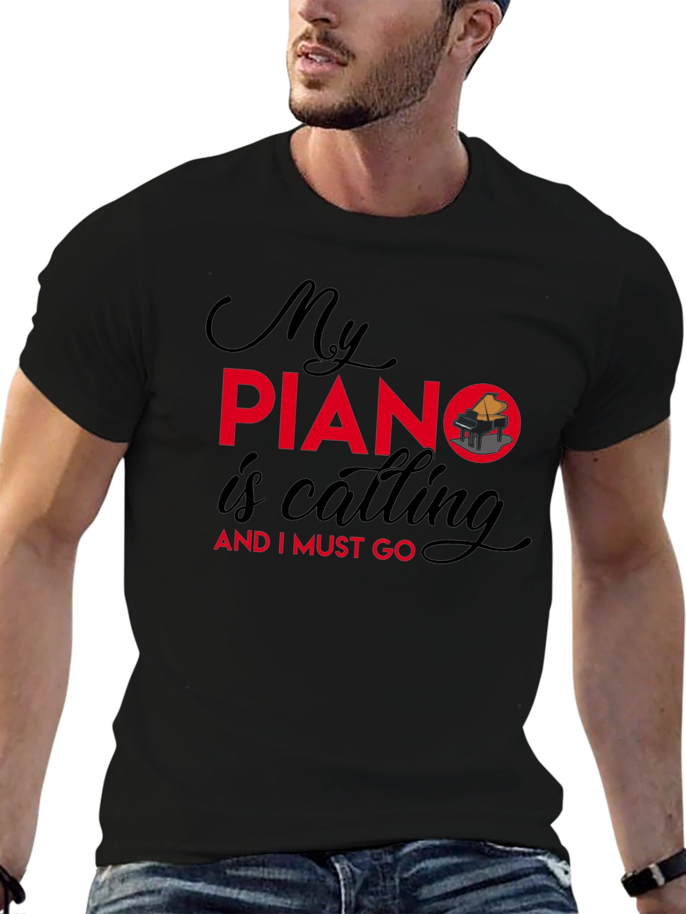 My Piano is Calling Graphic T-Shirt
