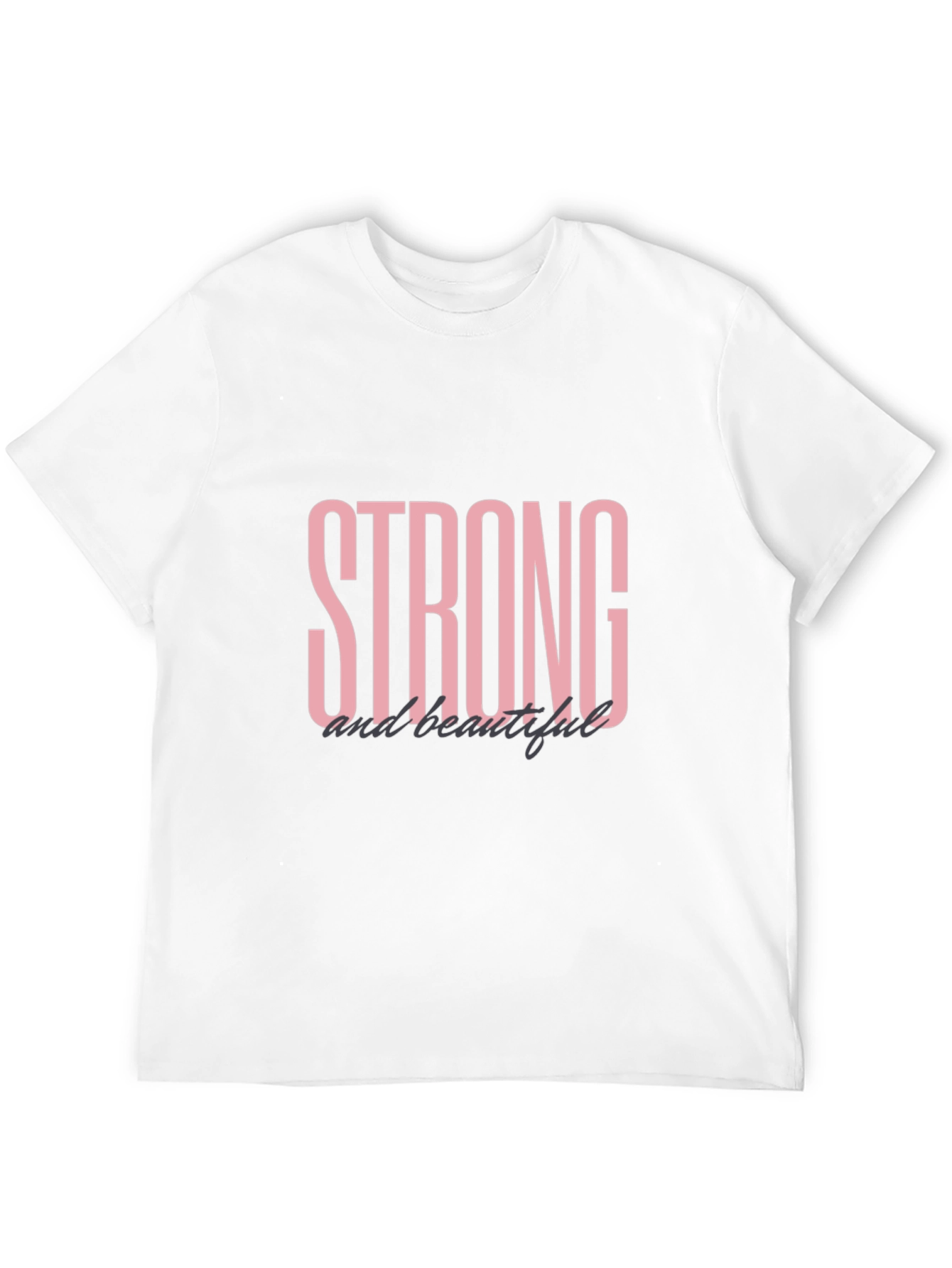 Strong and Beautiful Black Graphic T-Shirt