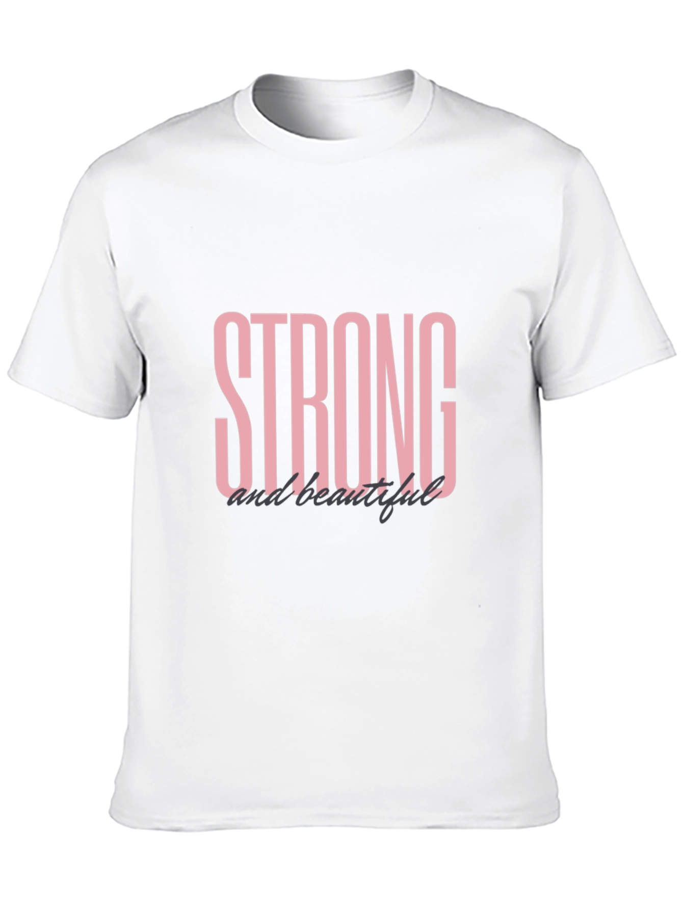 Strong and Beautiful Black Graphic T-Shirt