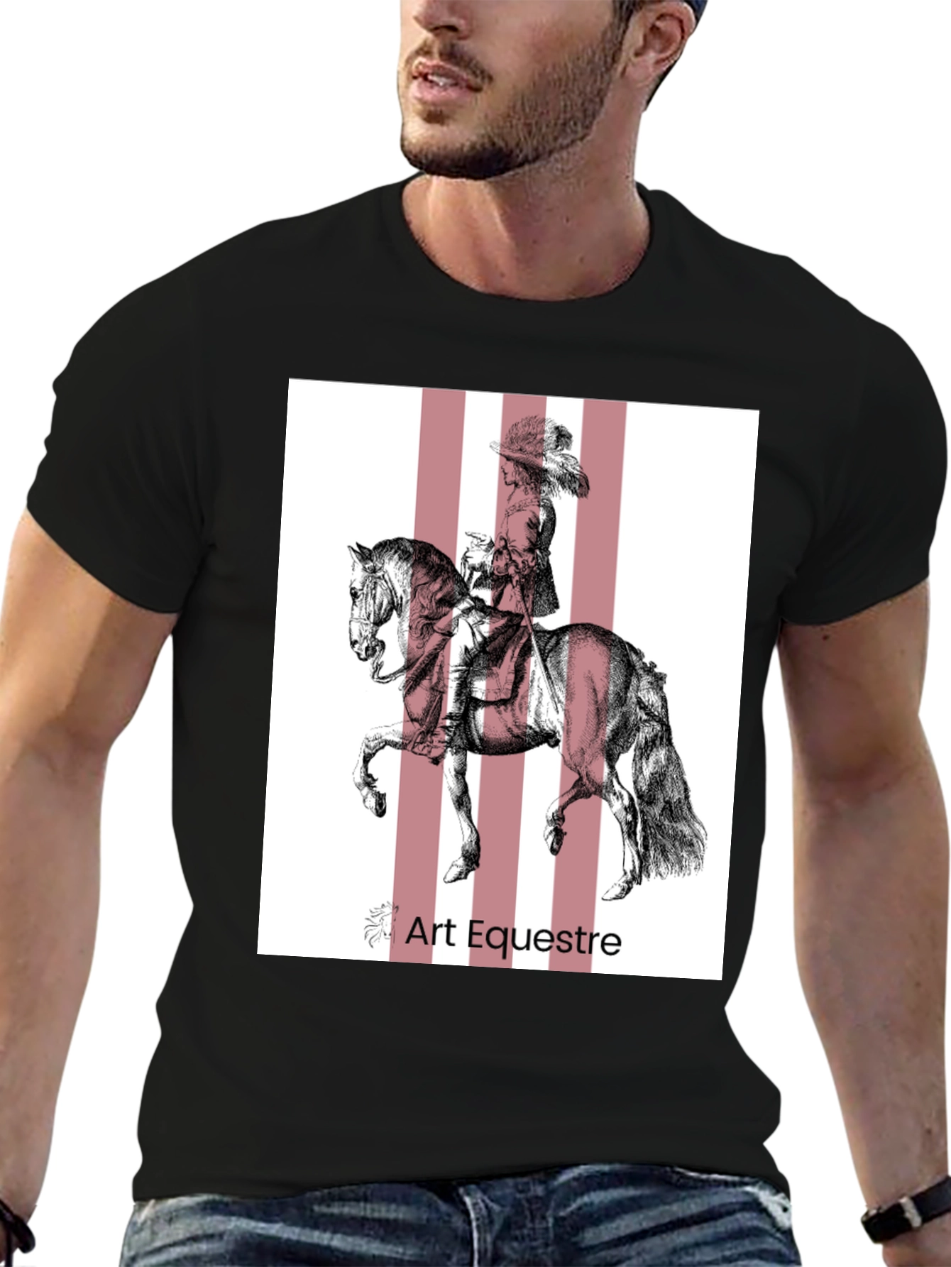 Art Equestre Black T-Shirt