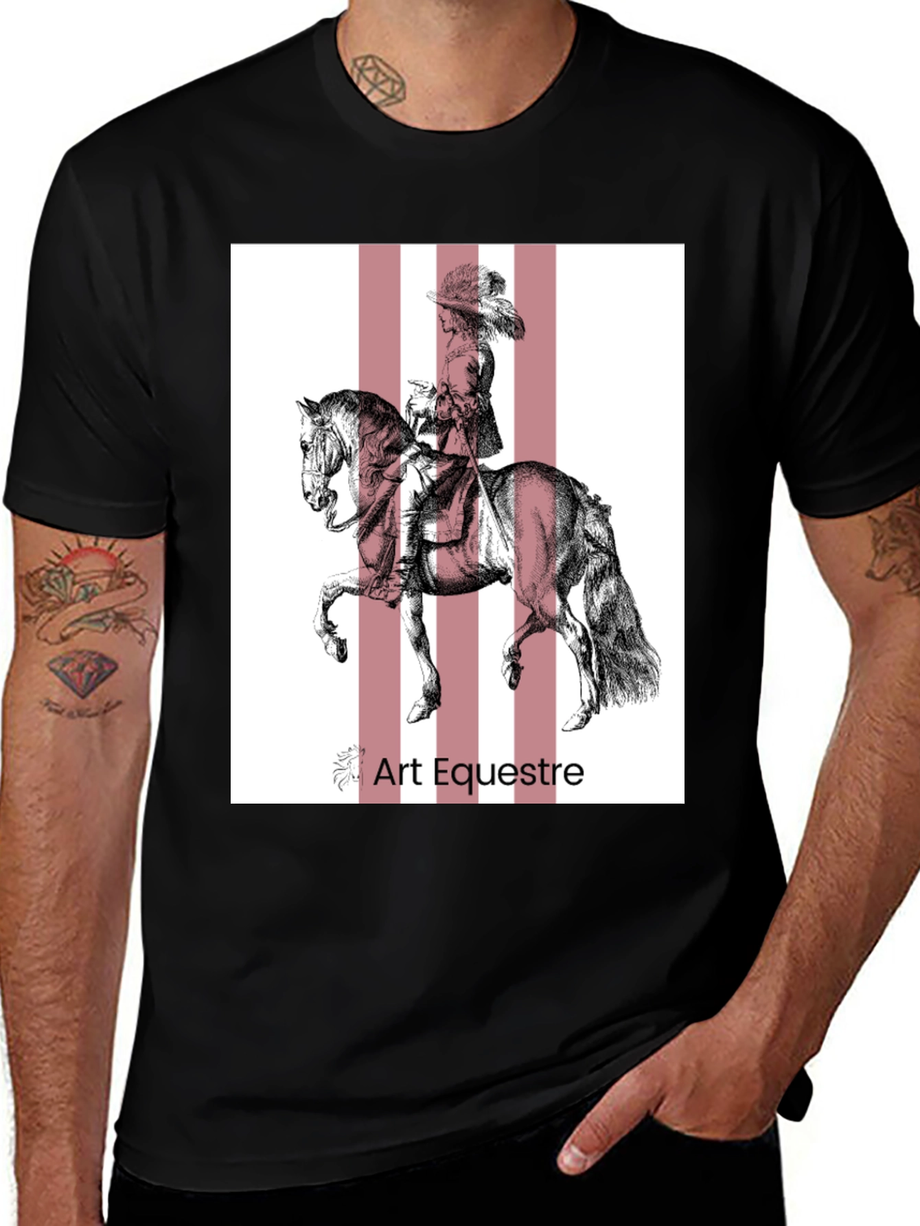 Art Equestre Black T-Shirt