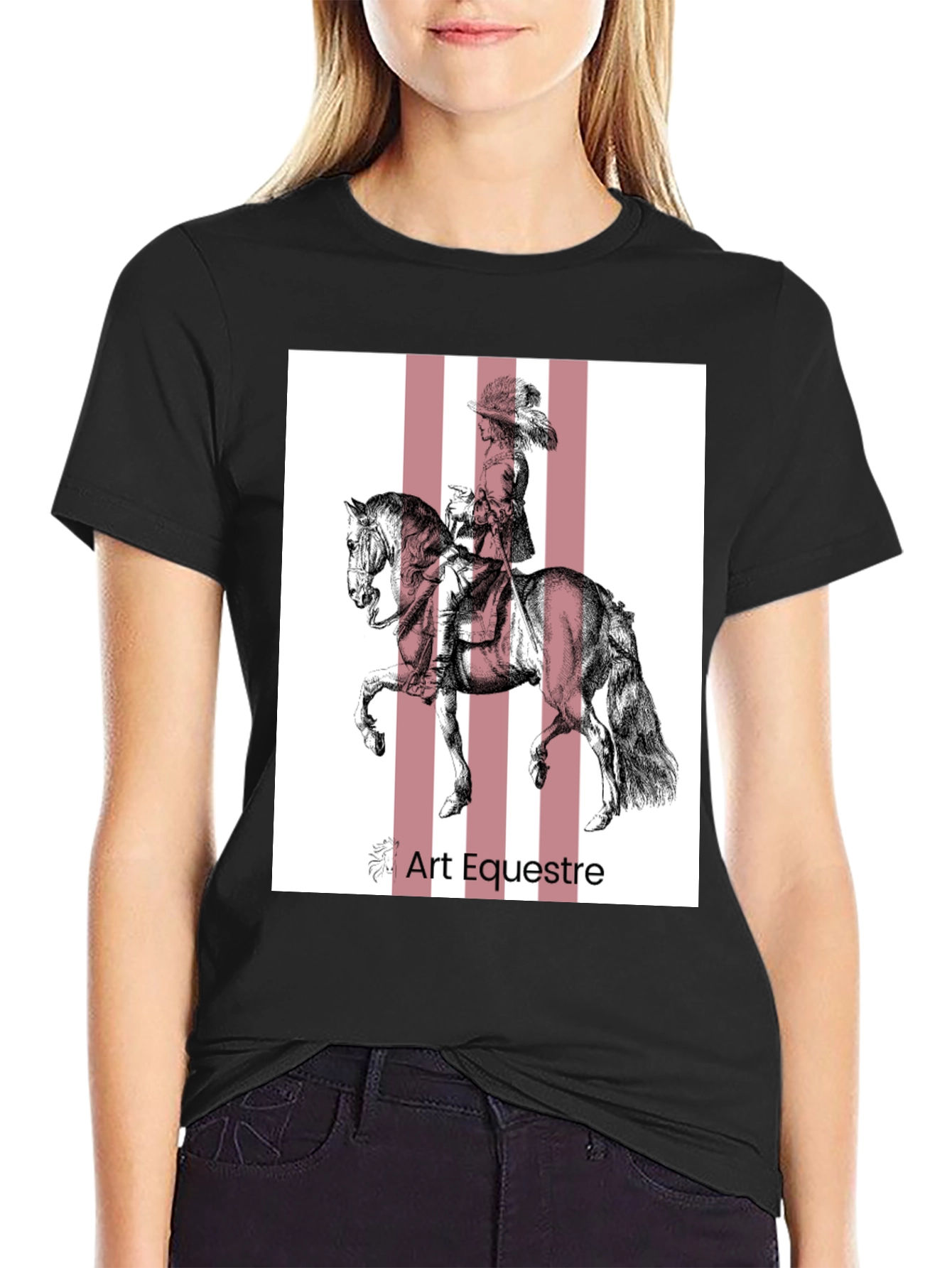 Art Equestre Black T-Shirt