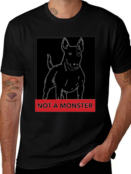 Bull Terrier Not a Monster Graphic T-Shirt