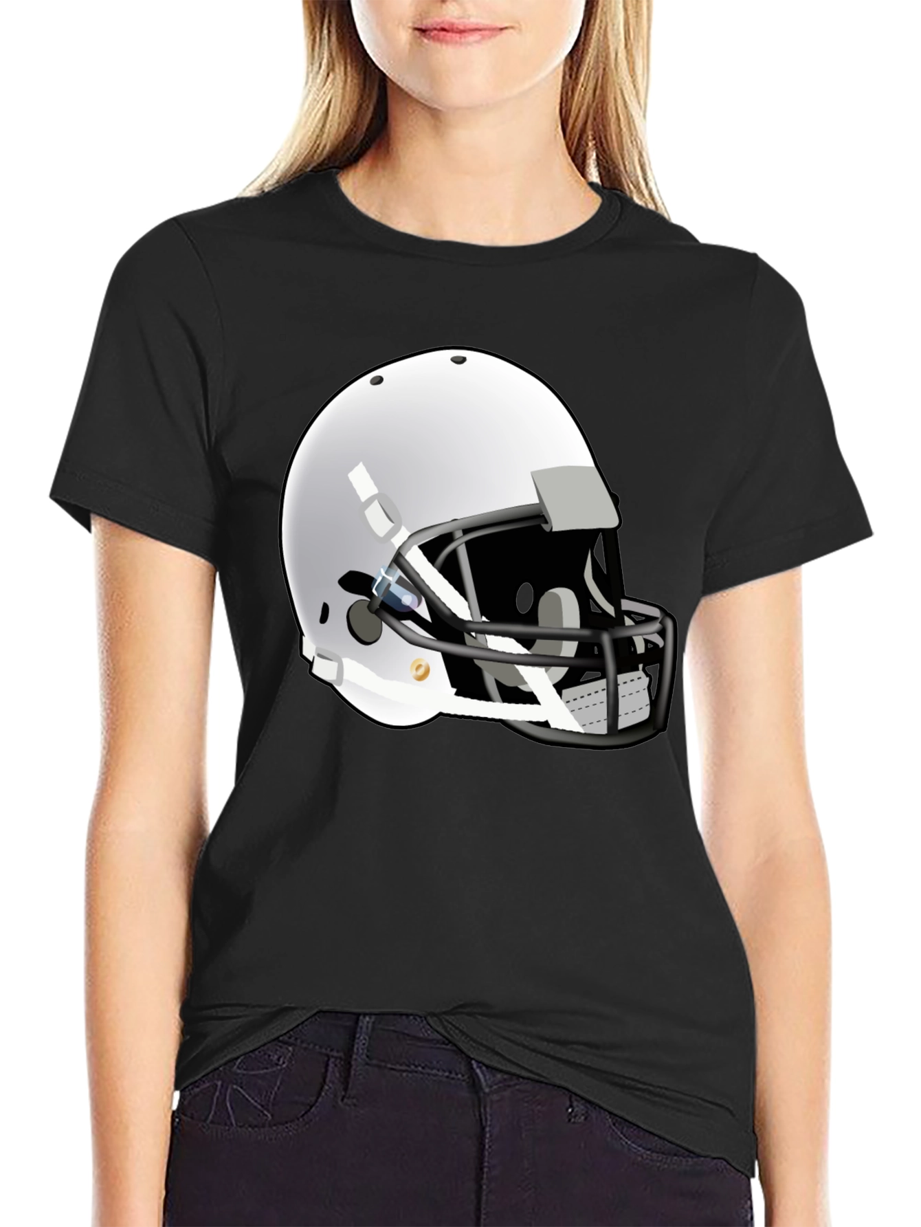 Football Helmet Graphic T-Shirt