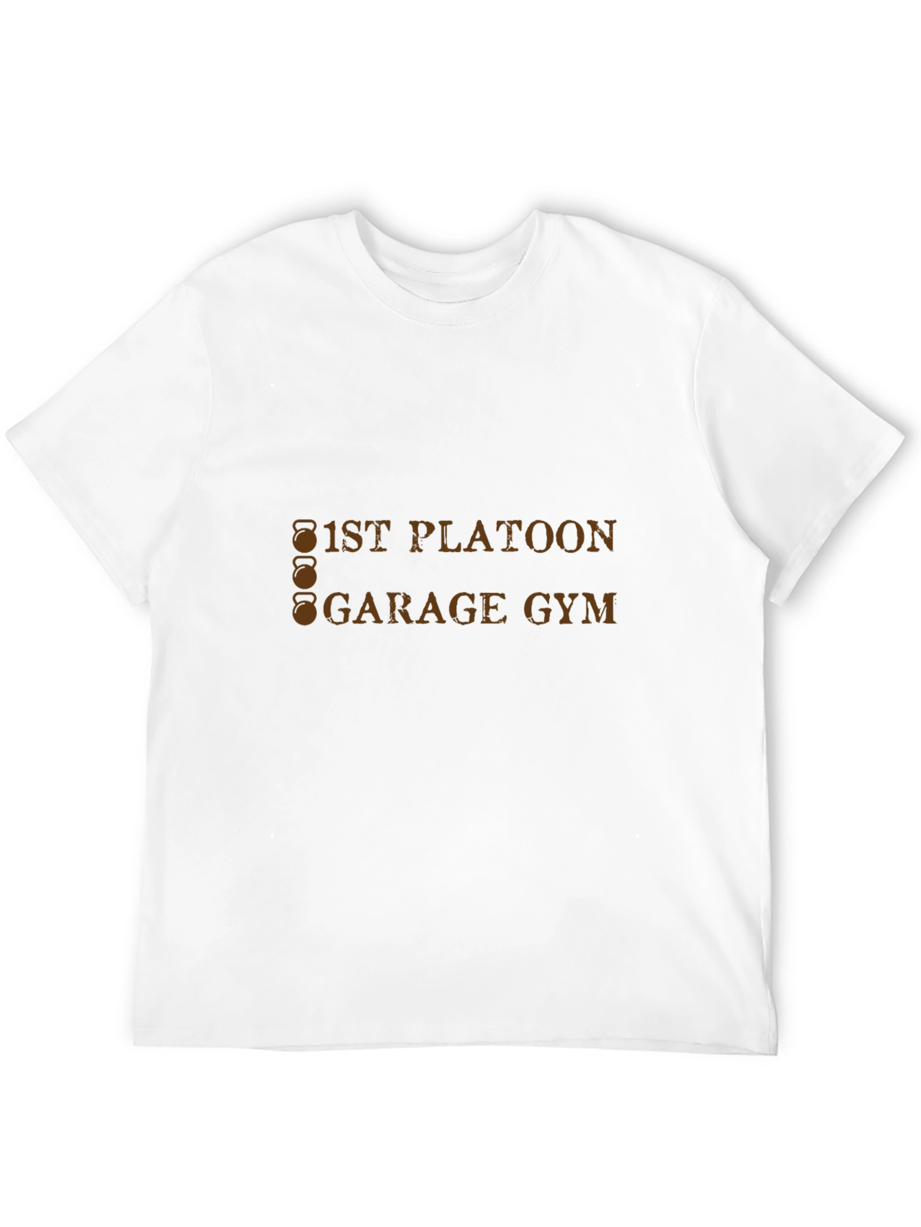 1st Platoon Garage Gym Black T-Shirt