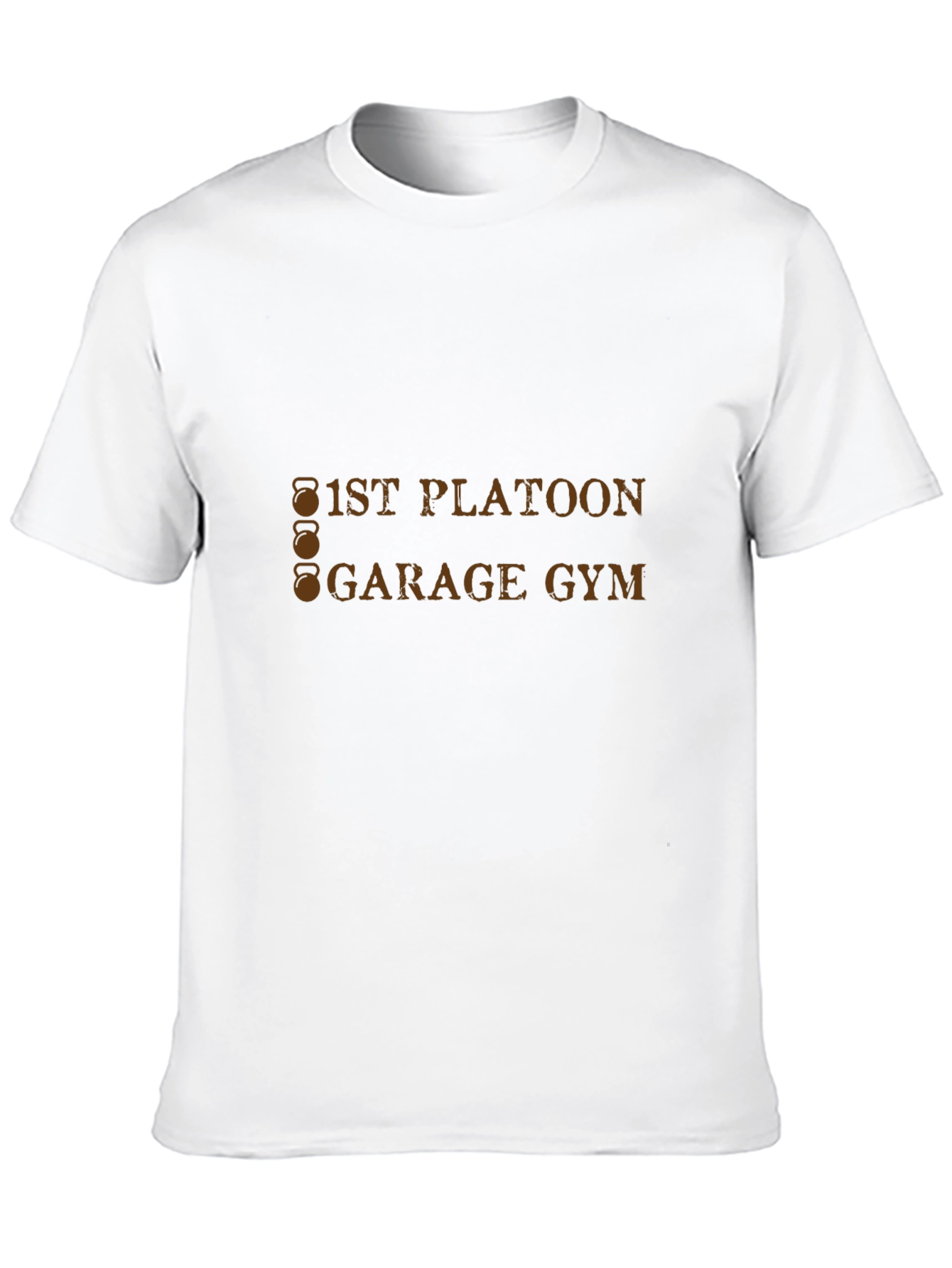 1st Platoon Garage Gym Black T-Shirt