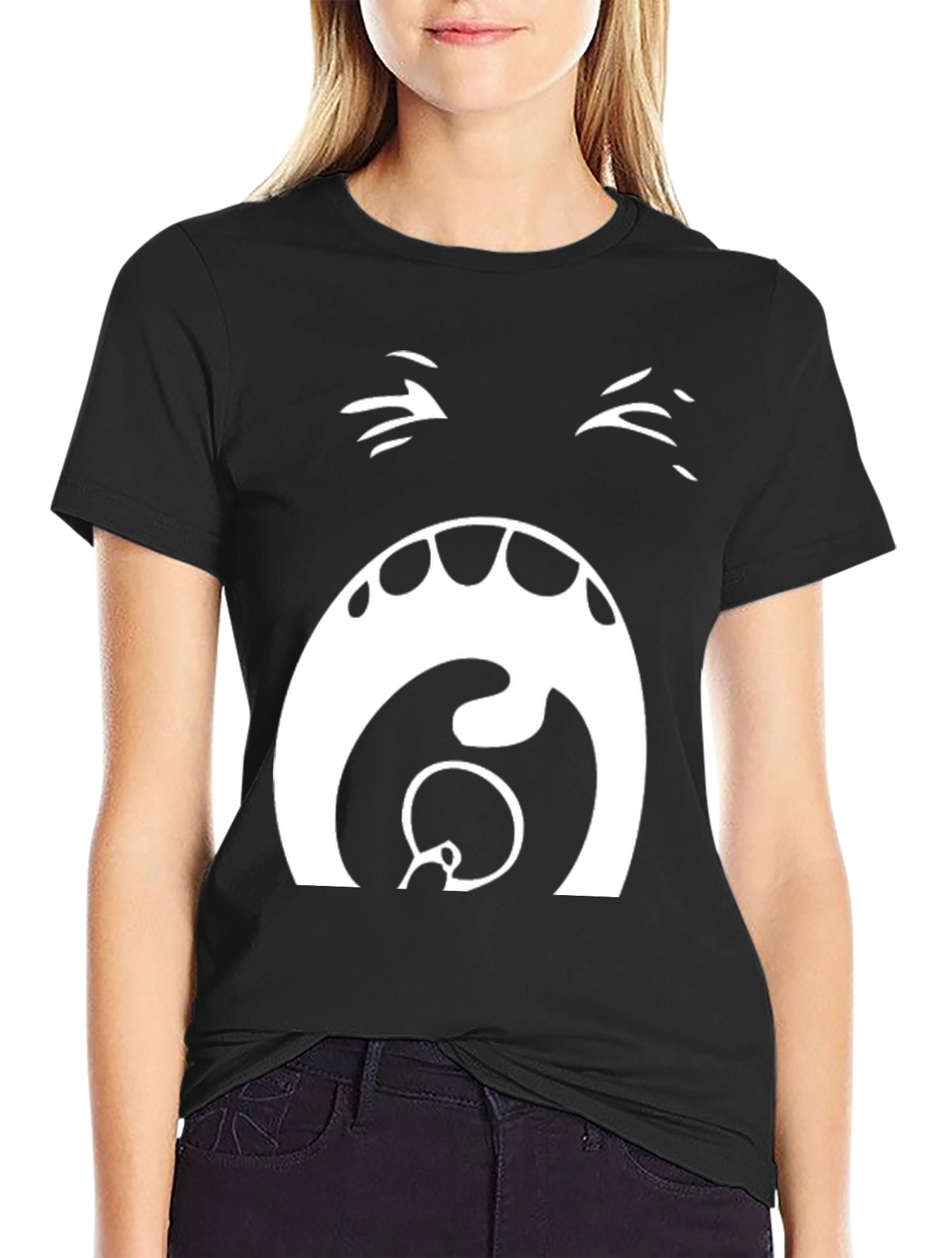 Expressive Graphic T-Shirt - Bold Face Design