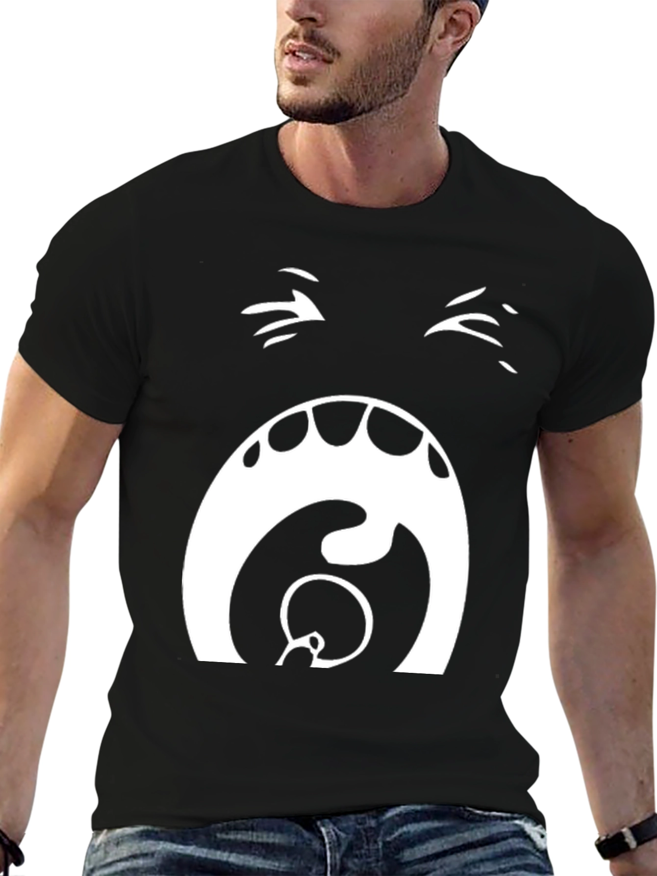 Expressive Graphic T-Shirt - Bold Face Design