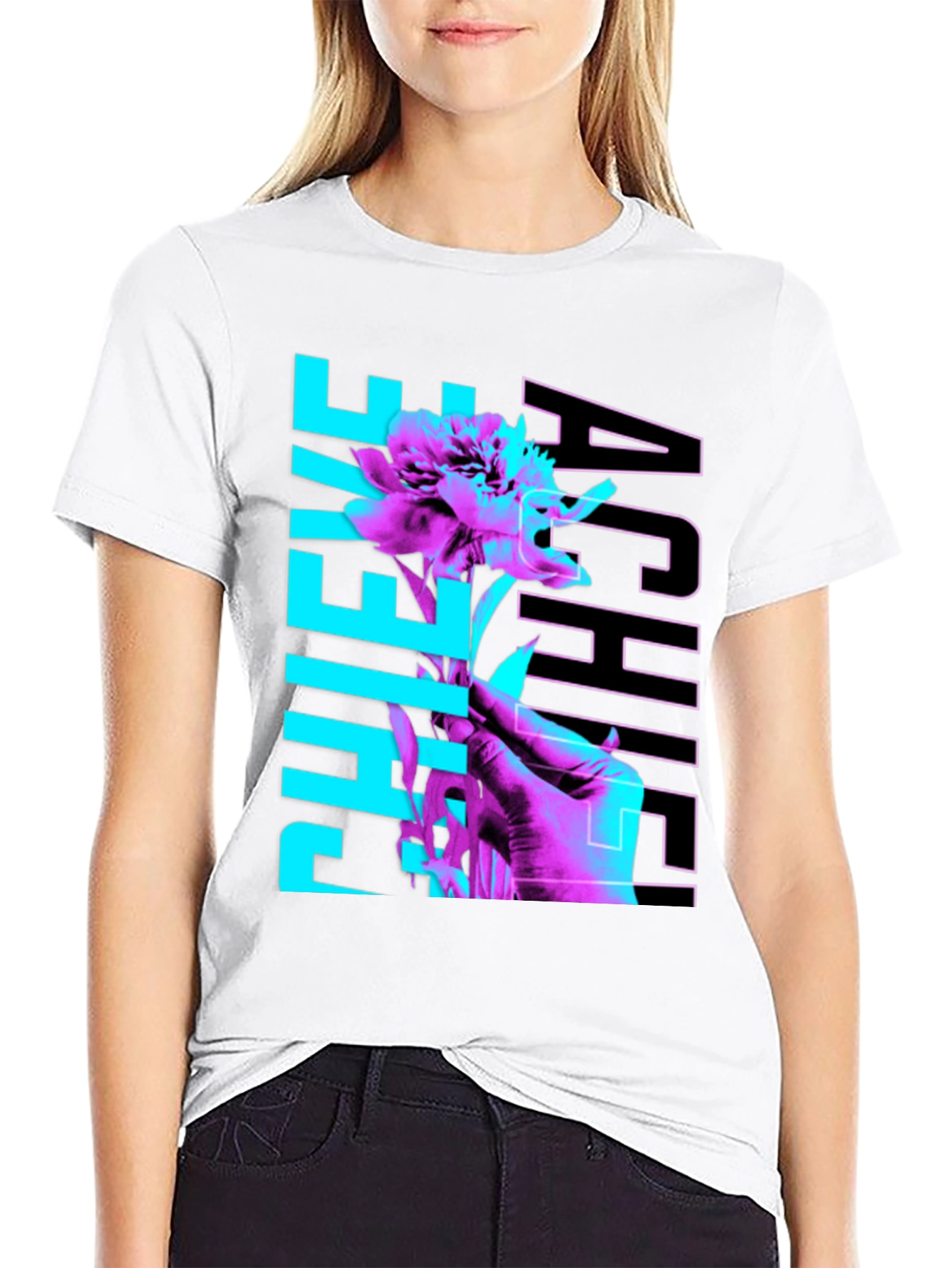 Achieve Flower Graphic Tee