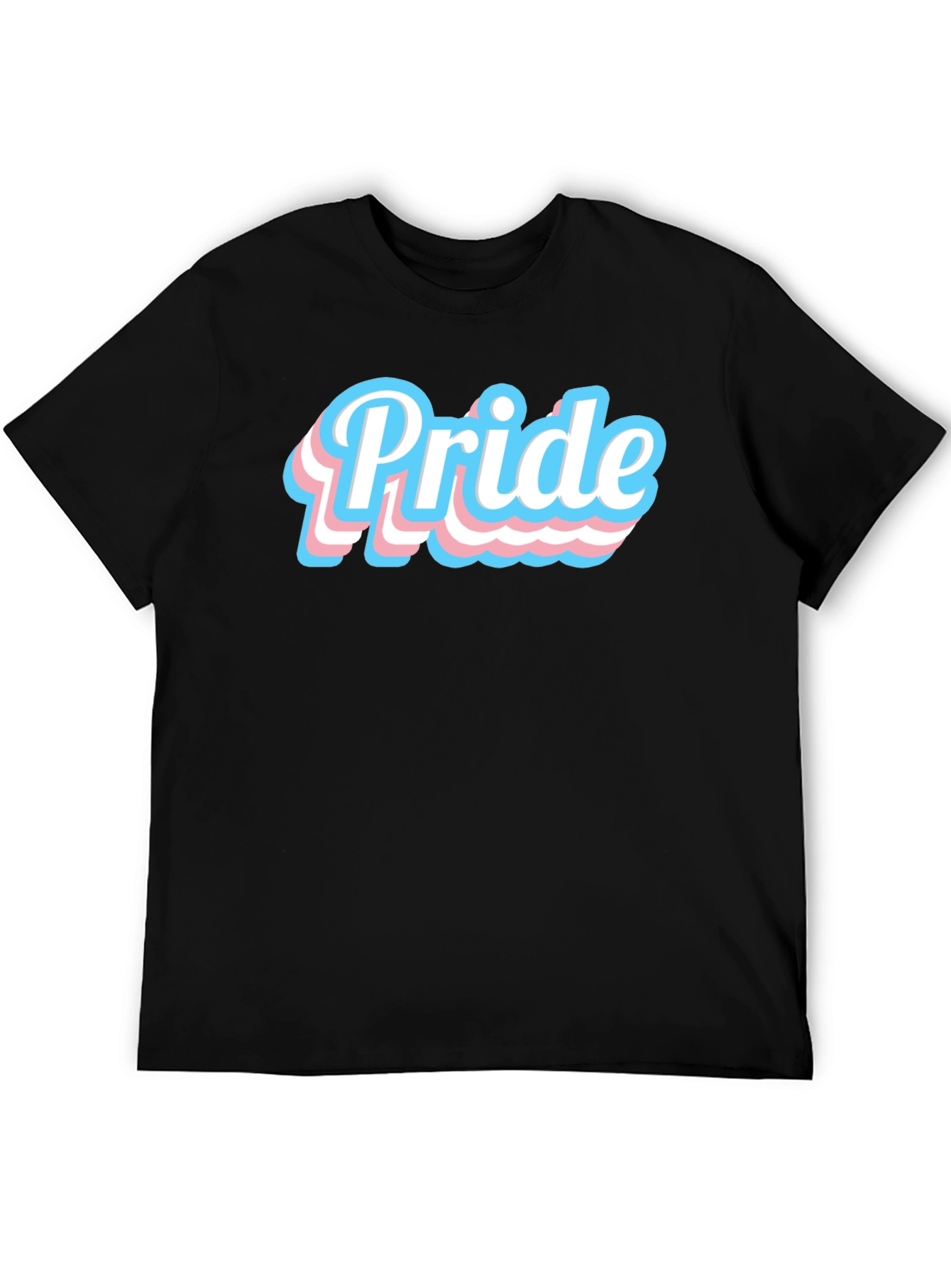 Trans Pride T-Shirt - Black Cotton Blend