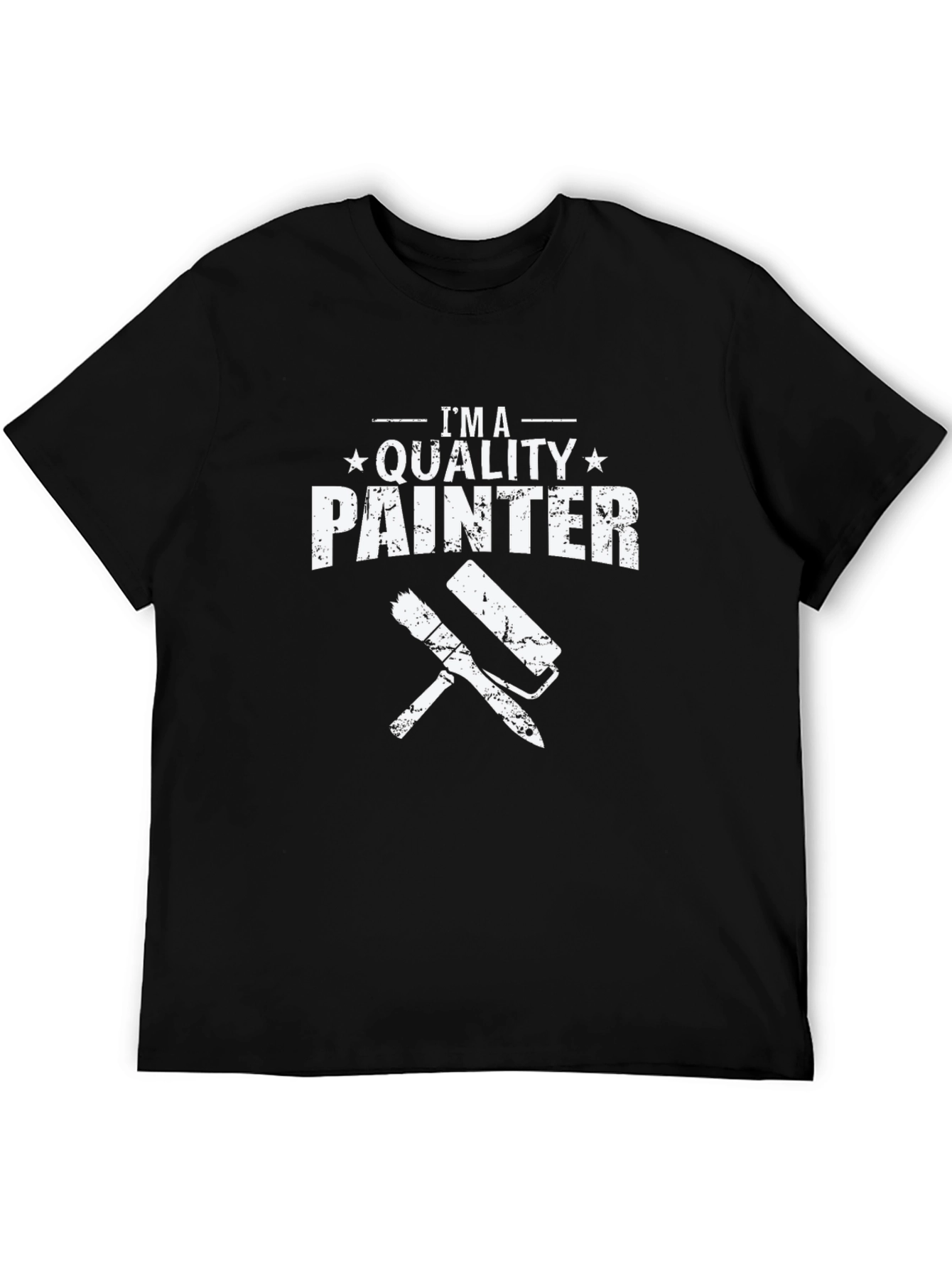 Quality Painter Graphic Tee - Black Cotton T-Shirt