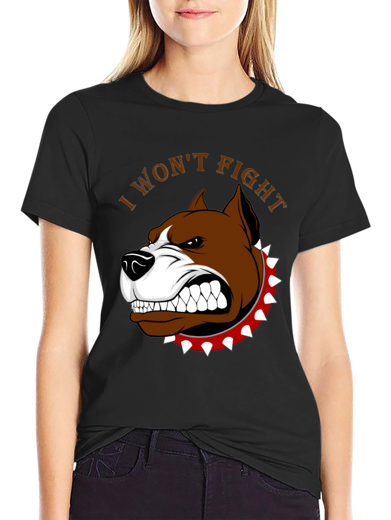 I Wont Fight Dog Graphic T-Shirt