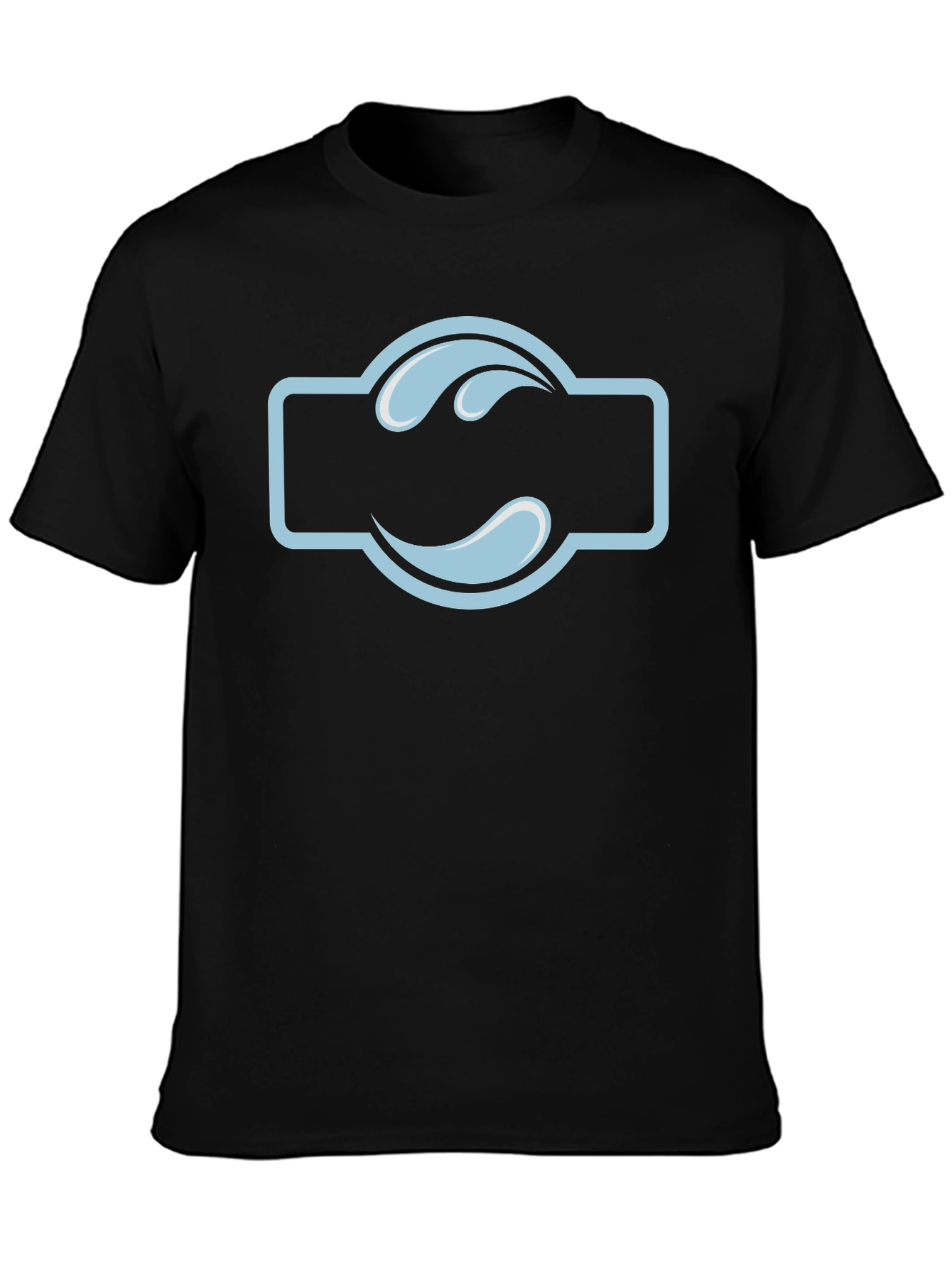 Black T-Shirt with Water Drop Logo