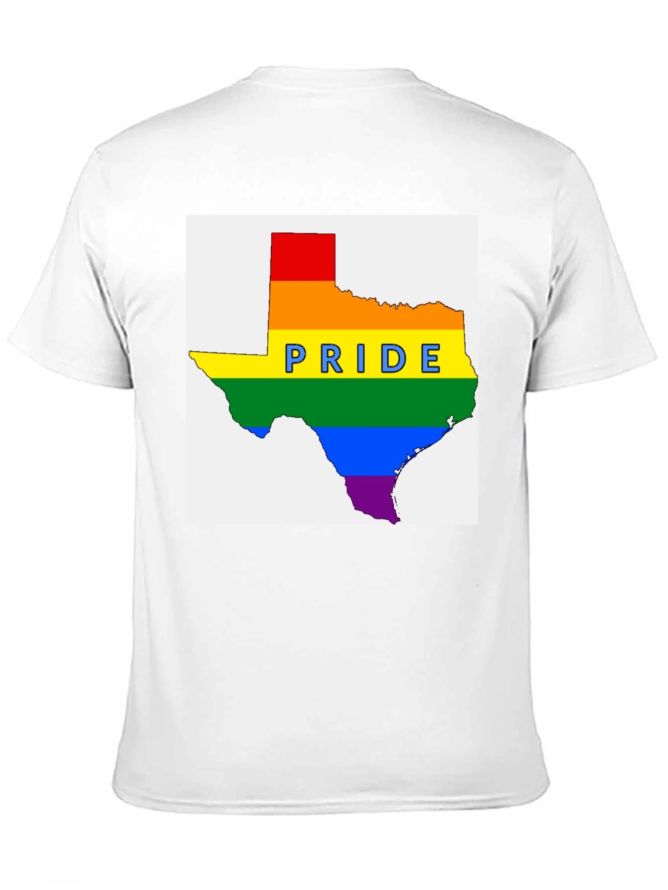 Texas Pride Rainbow Graphic T-Shirt