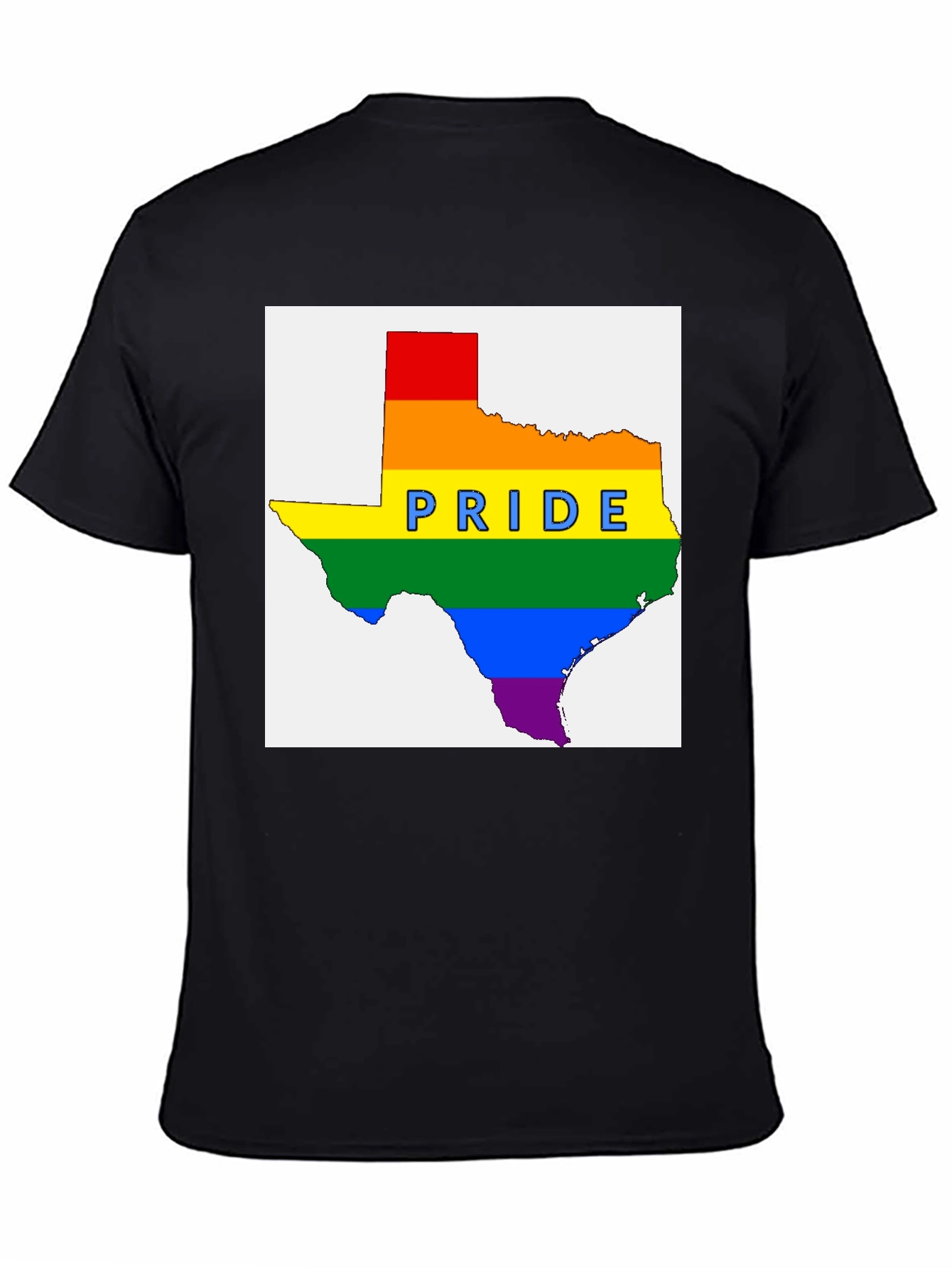 Texas Pride Rainbow Graphic T-Shirt