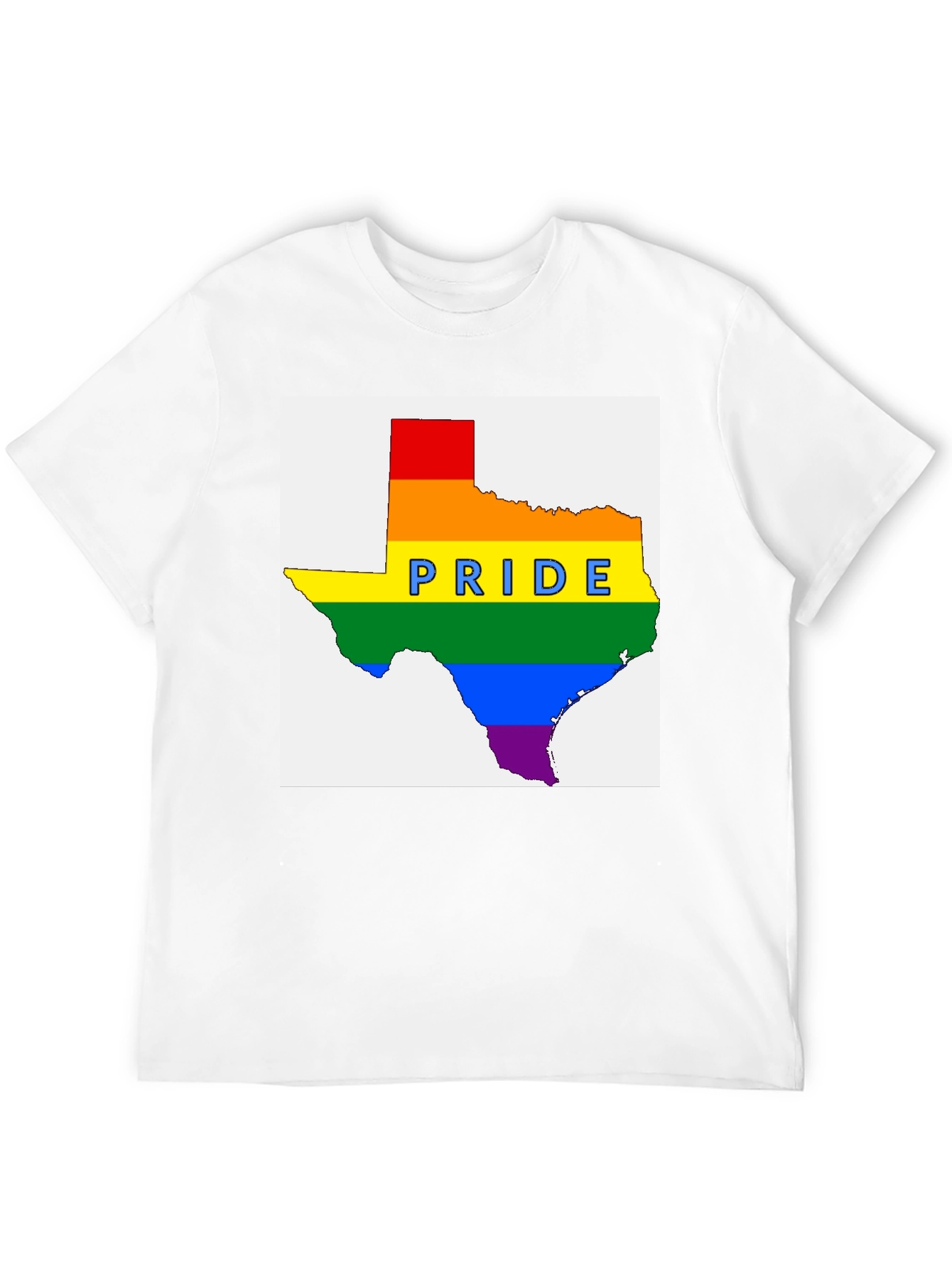Texas Pride Rainbow Graphic T-Shirt