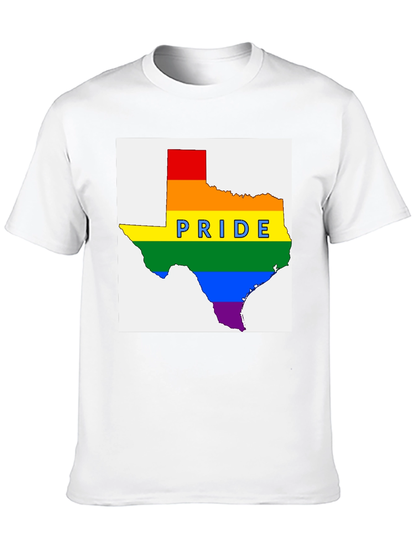 Texas Pride Rainbow Graphic T-Shirt