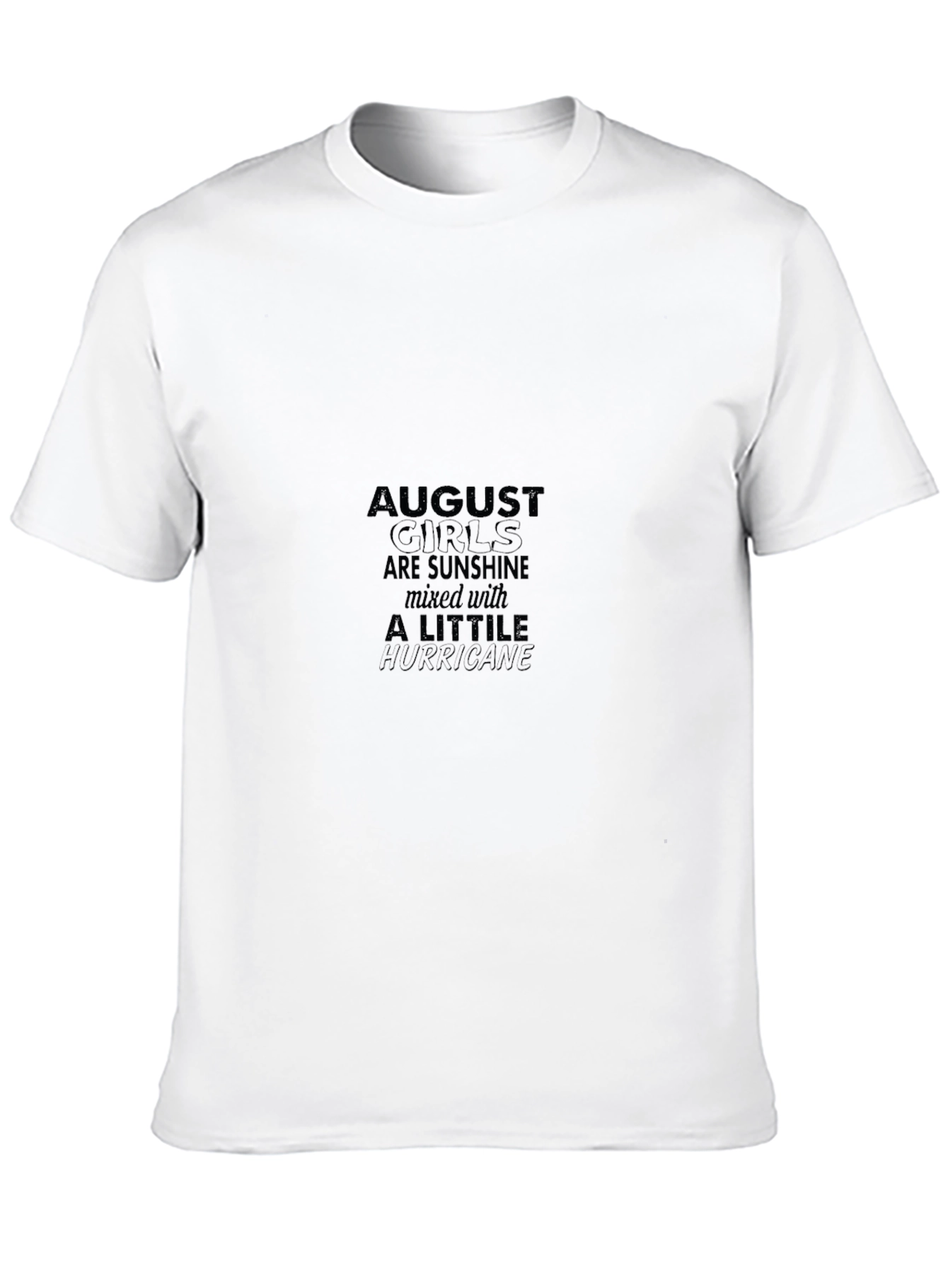 August Girl Sunshine Hurricane Black T-Shirt