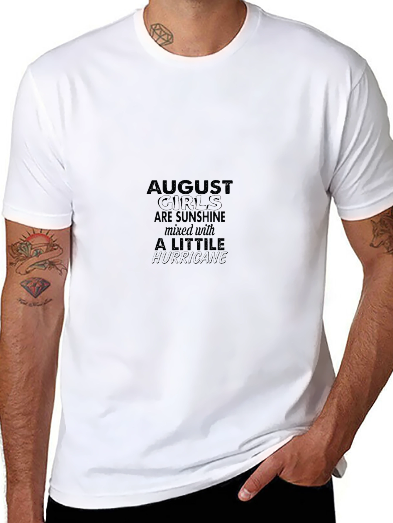 August Girl Sunshine Hurricane Black T-Shirt