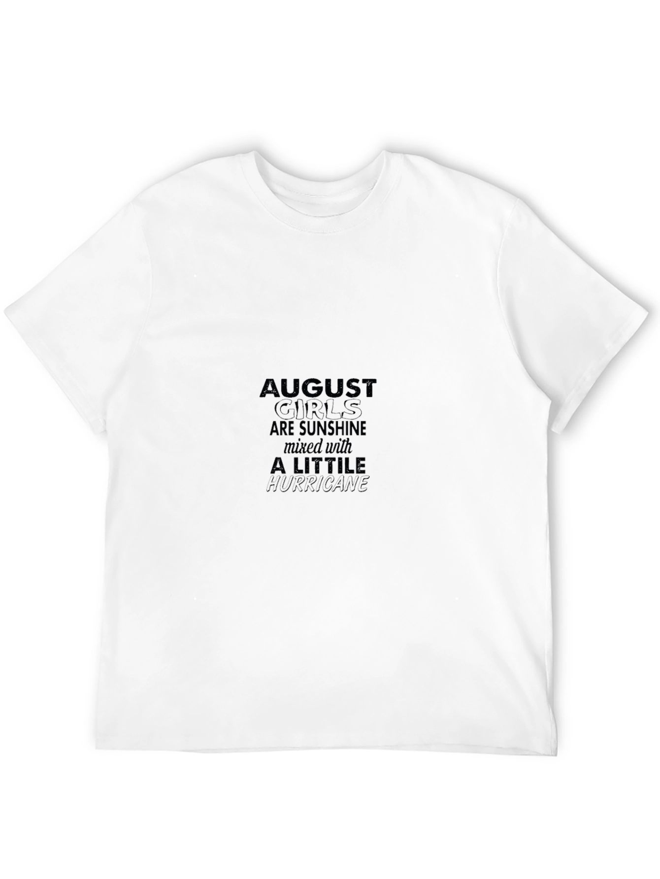 August Girl Sunshine Hurricane Black T-Shirt