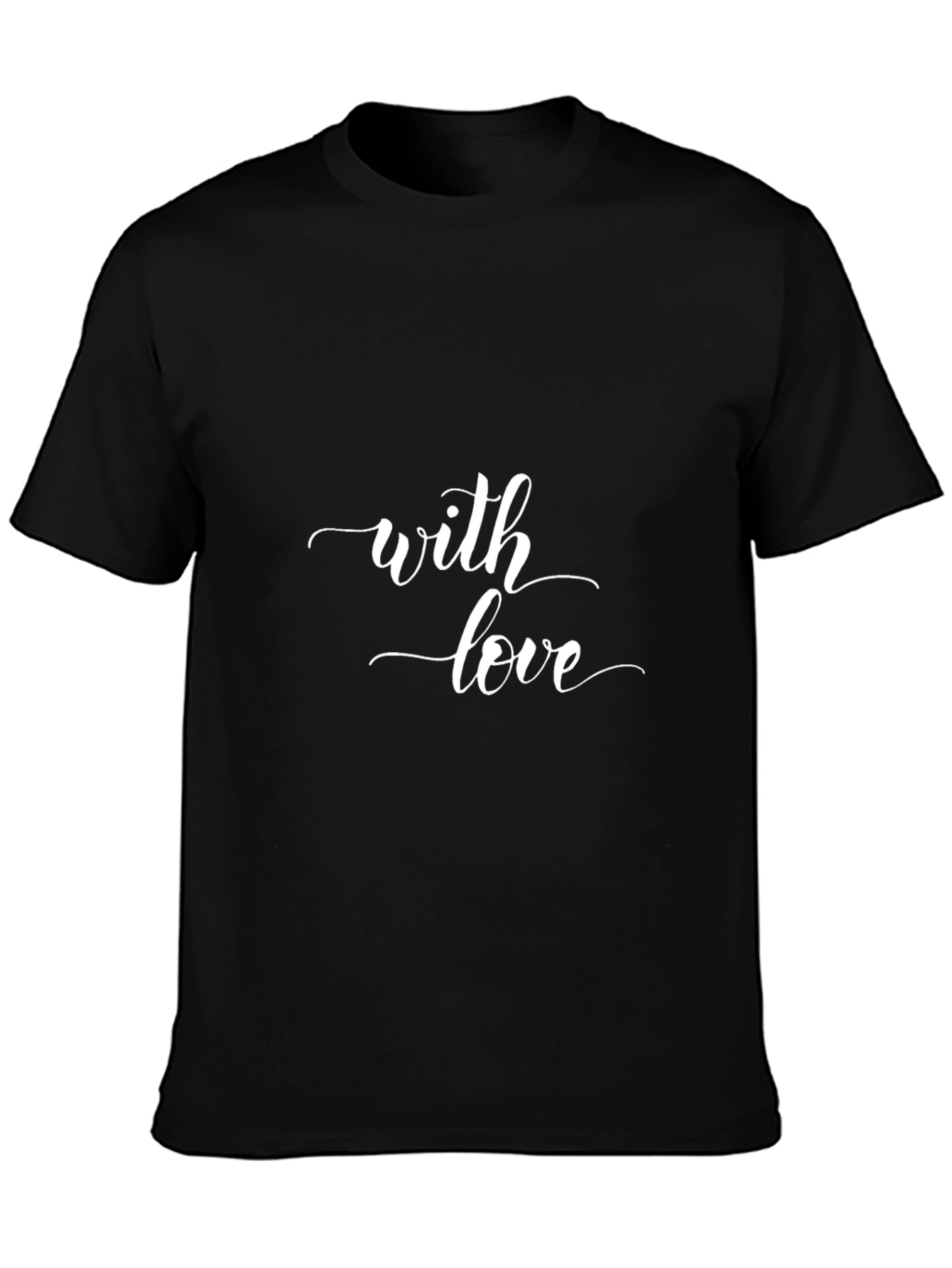 With Love Graphic Black Tee Shirt