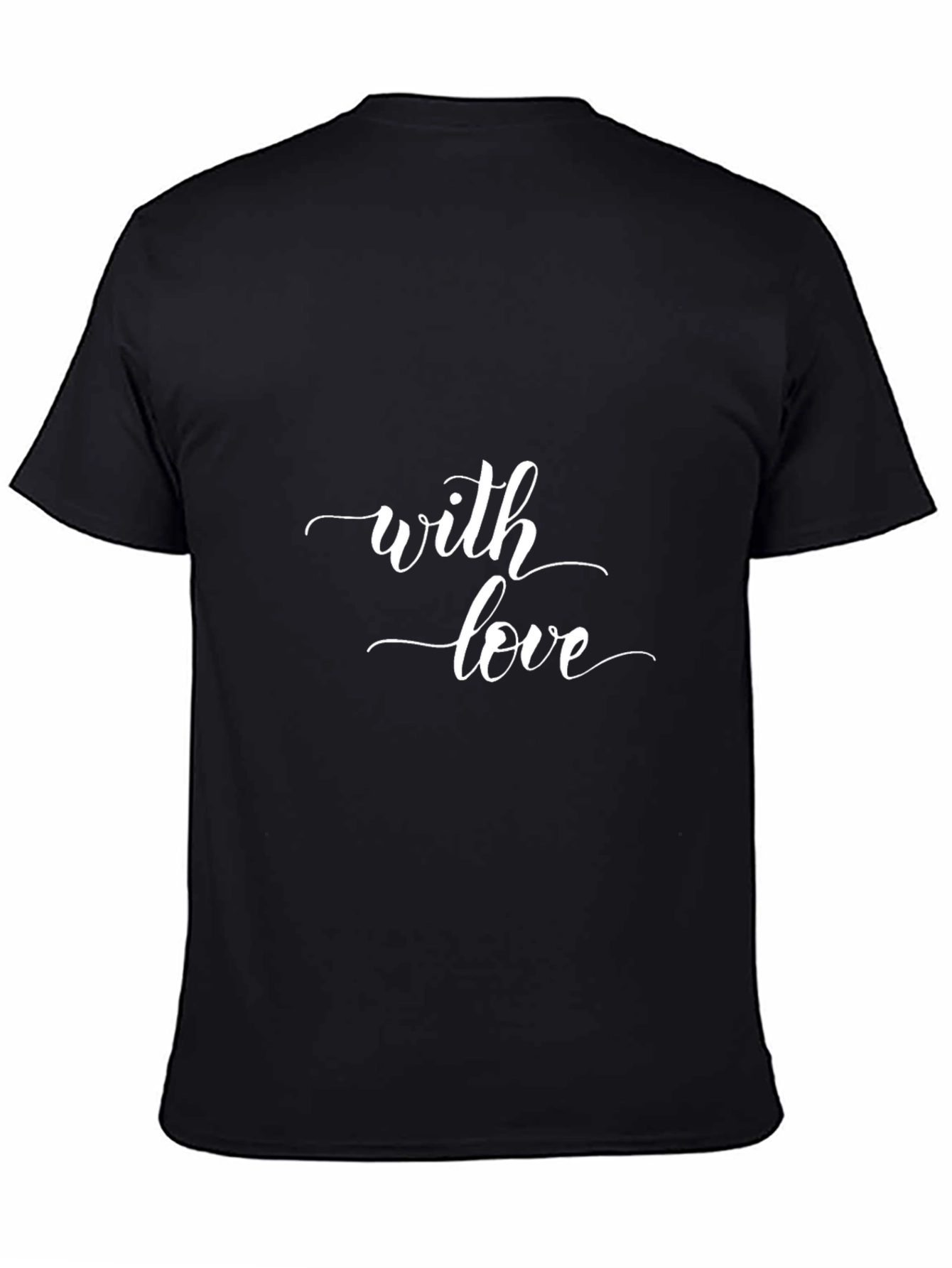 With Love Graphic Black Tee Shirt