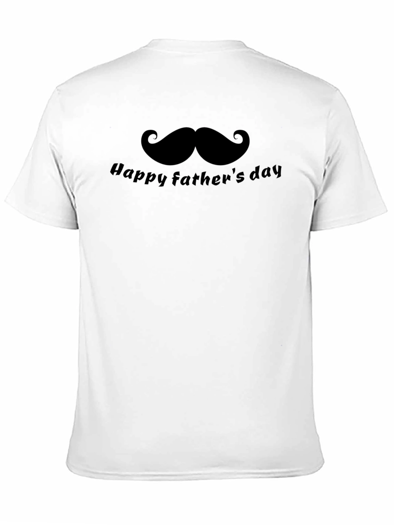 Happy Fathers Day Mustache Graphic T-Shirt