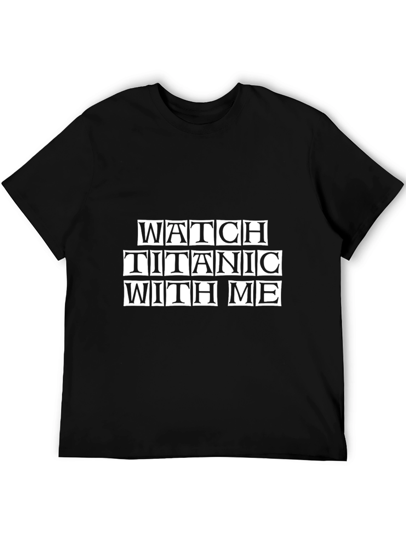 Titanic Movie Night Black T-Shirt