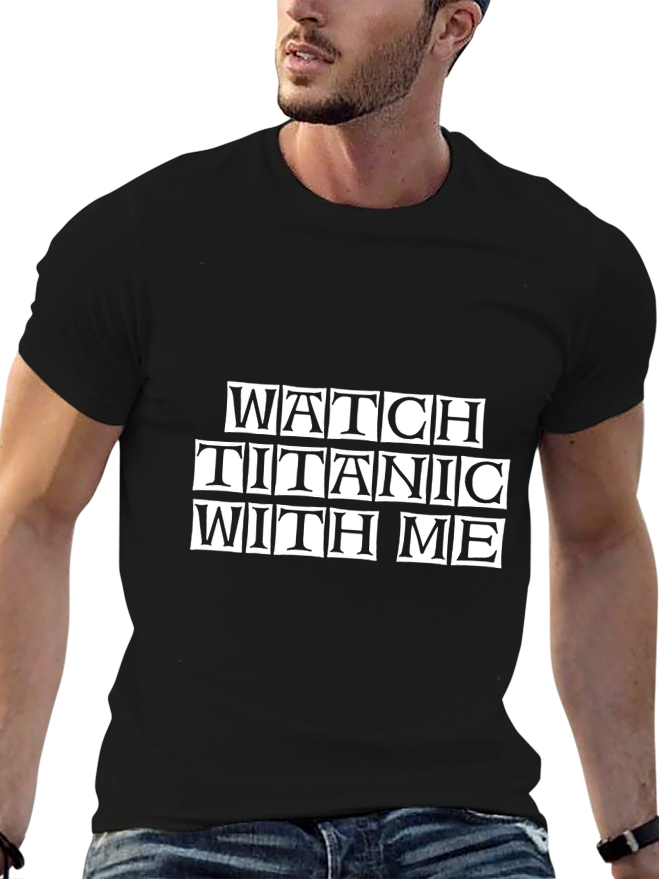 Titanic Movie Night Black T-Shirt