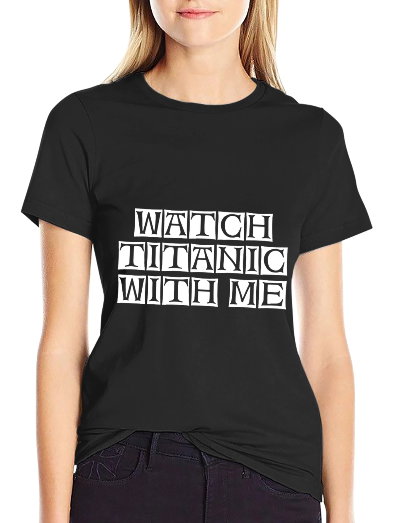Titanic Movie Night Black T-Shirt