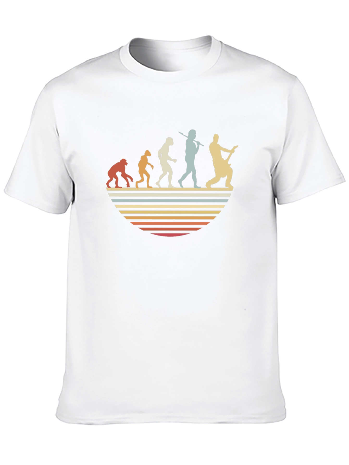 Evolution of Guitarist T-Shirt - Retro Design