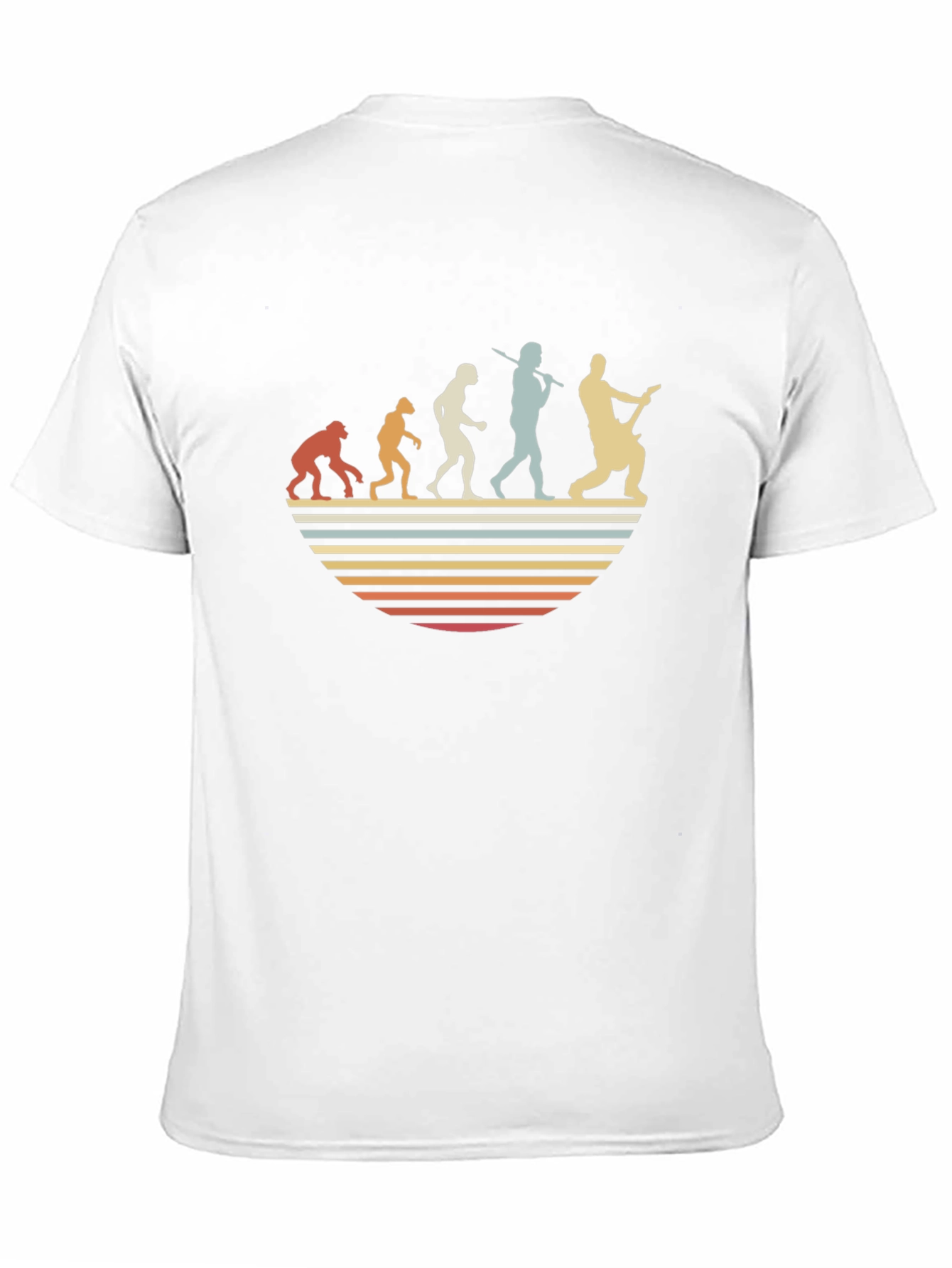Evolution of Guitarist T-Shirt - Retro Design