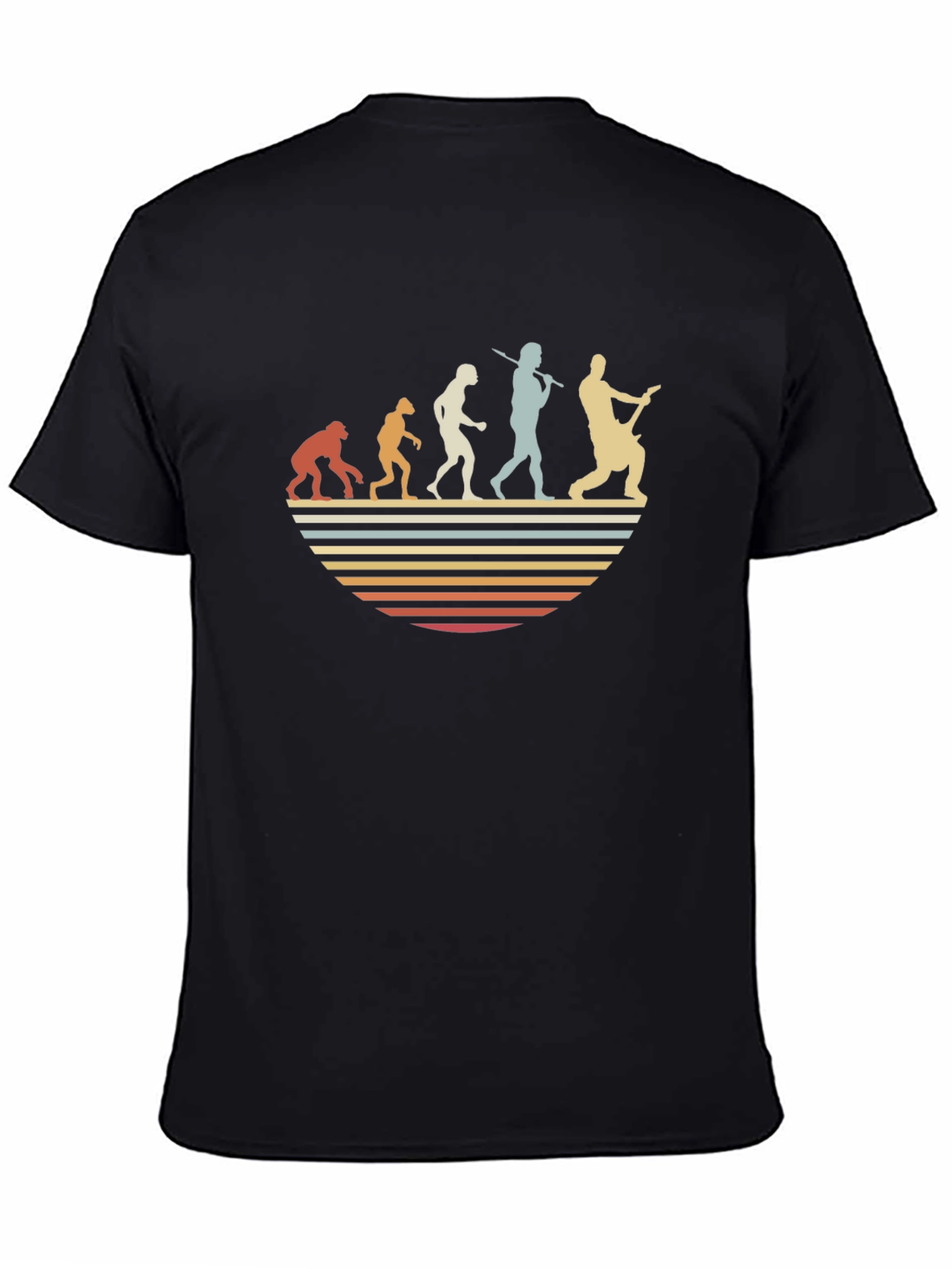 Evolution of Guitarist T-Shirt - Retro Design