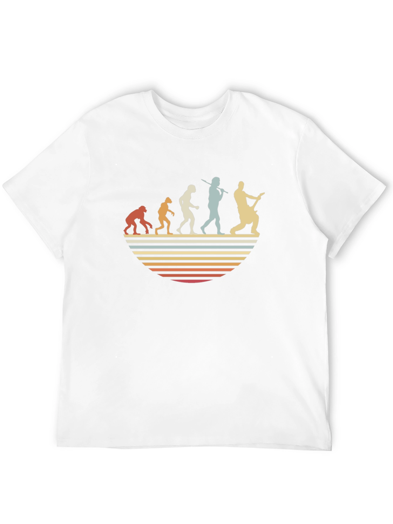 Evolution of Guitarist T-Shirt - Retro Design