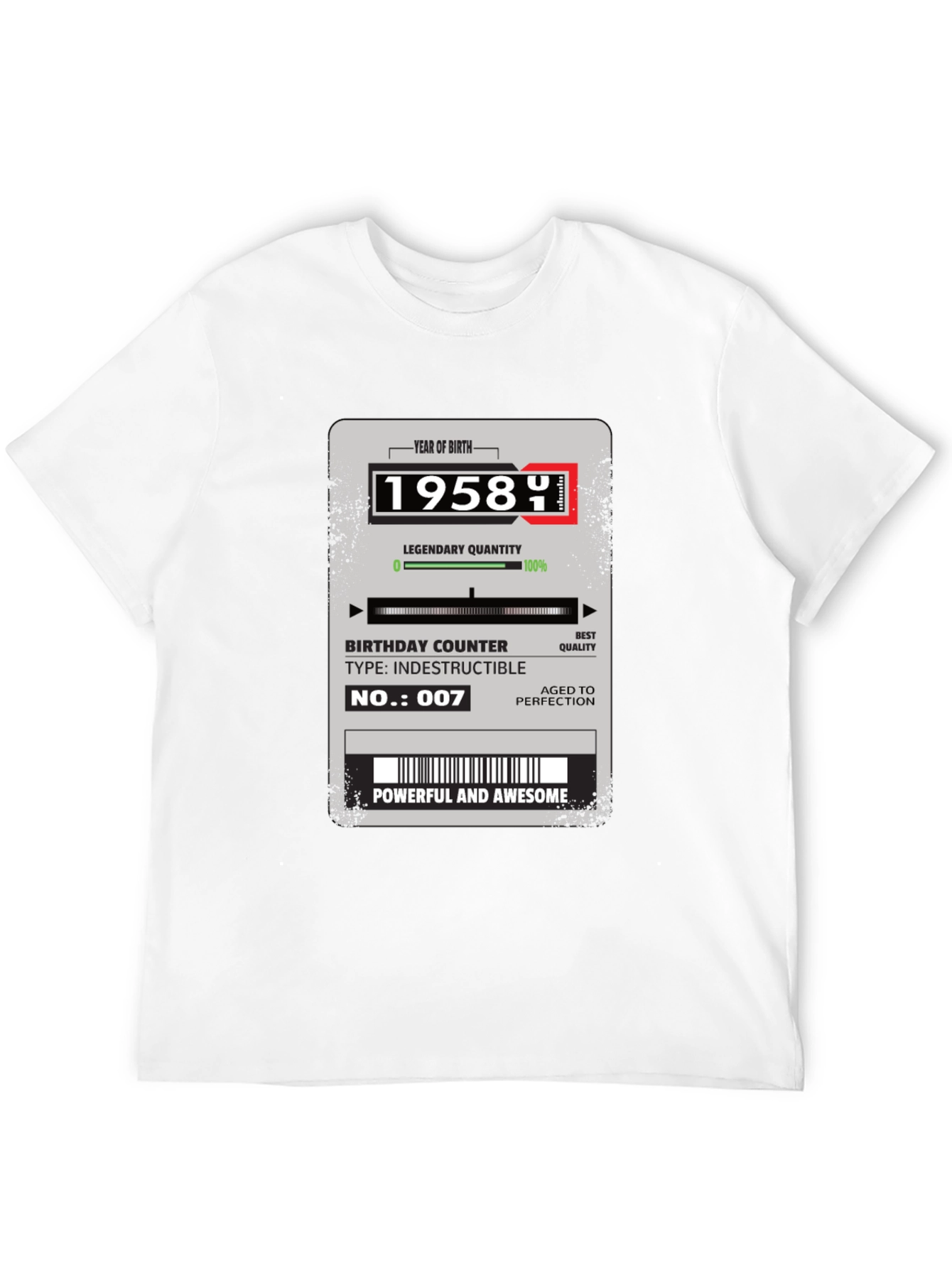 1958 Birthday Year T-Shirt