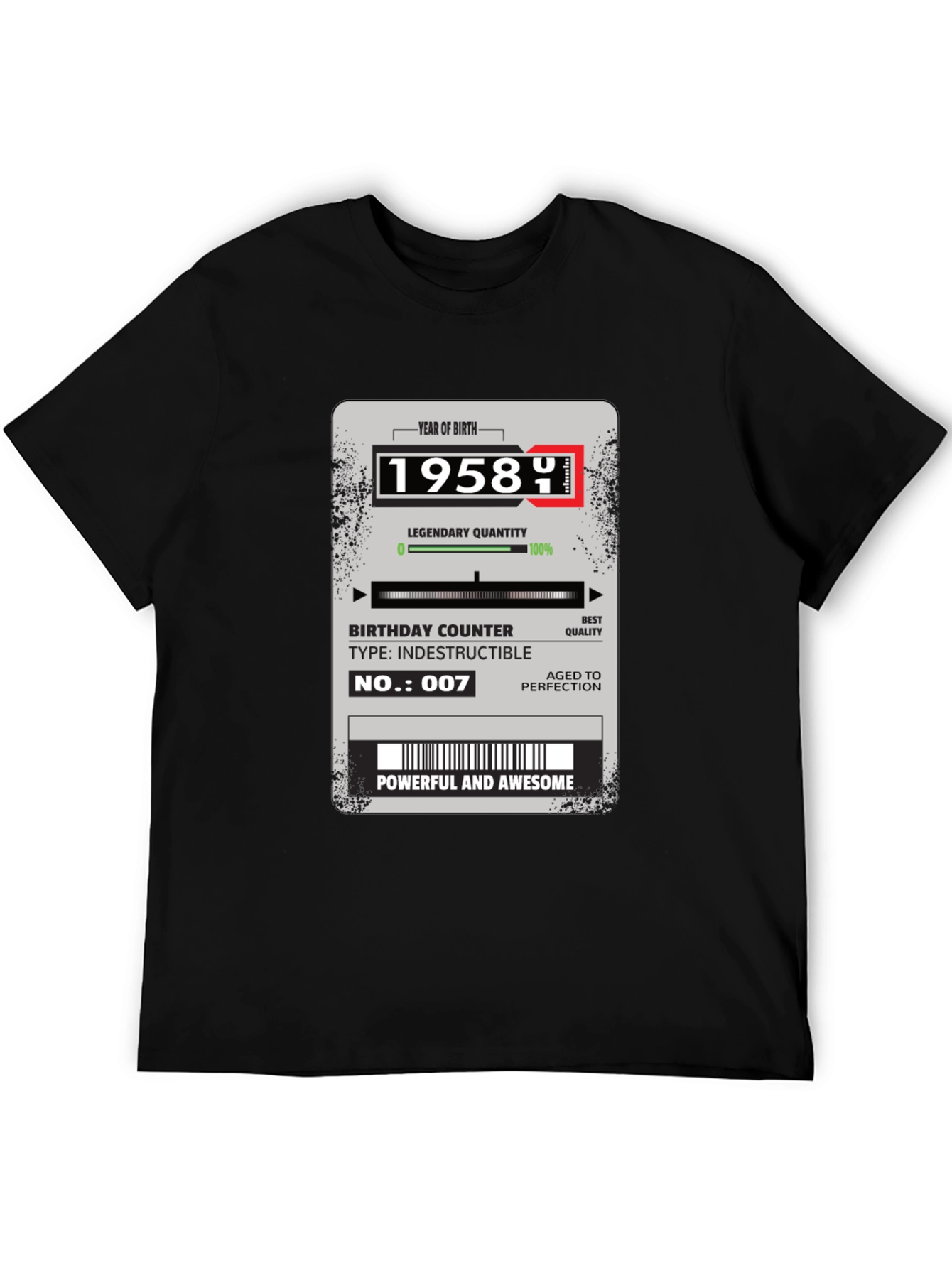 1958 Birthday Year T-Shirt
