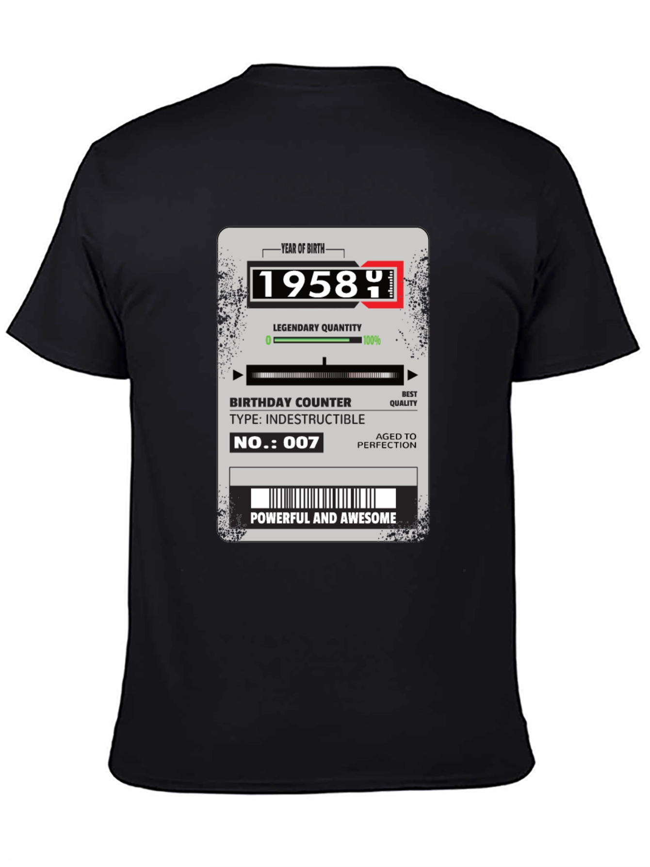 1958 Birthday Year T-Shirt