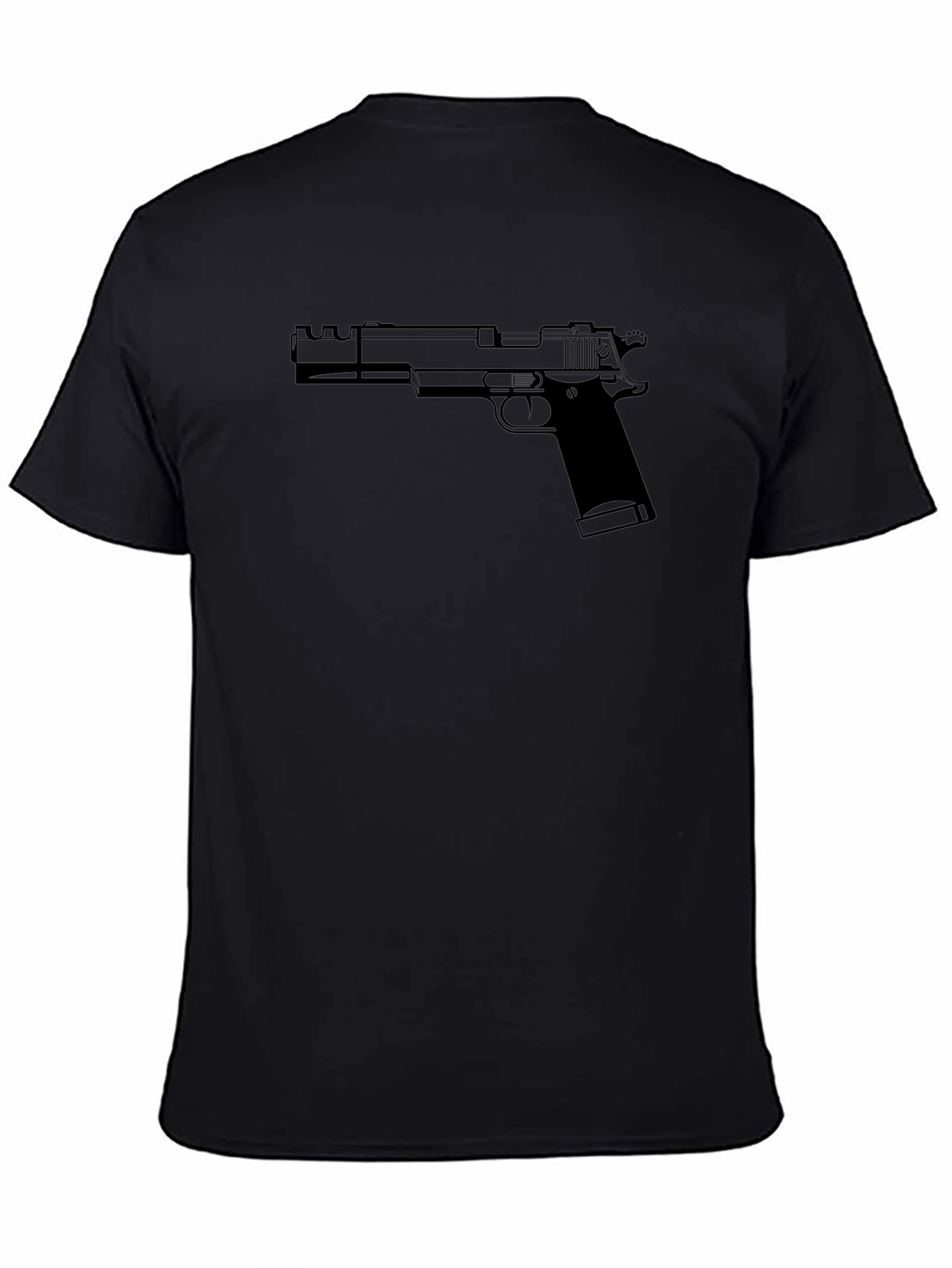 Gun Graphic Tee - Edgy Style