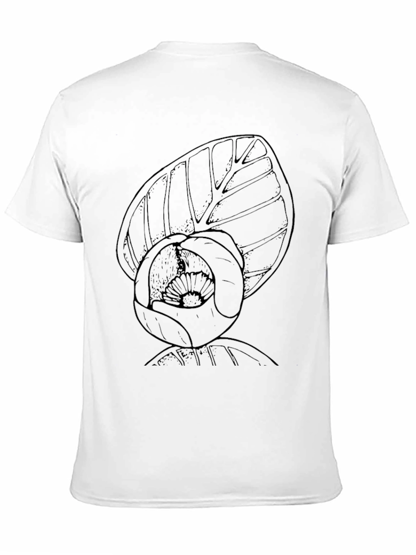 Botanical Sketch Black T-Shirt