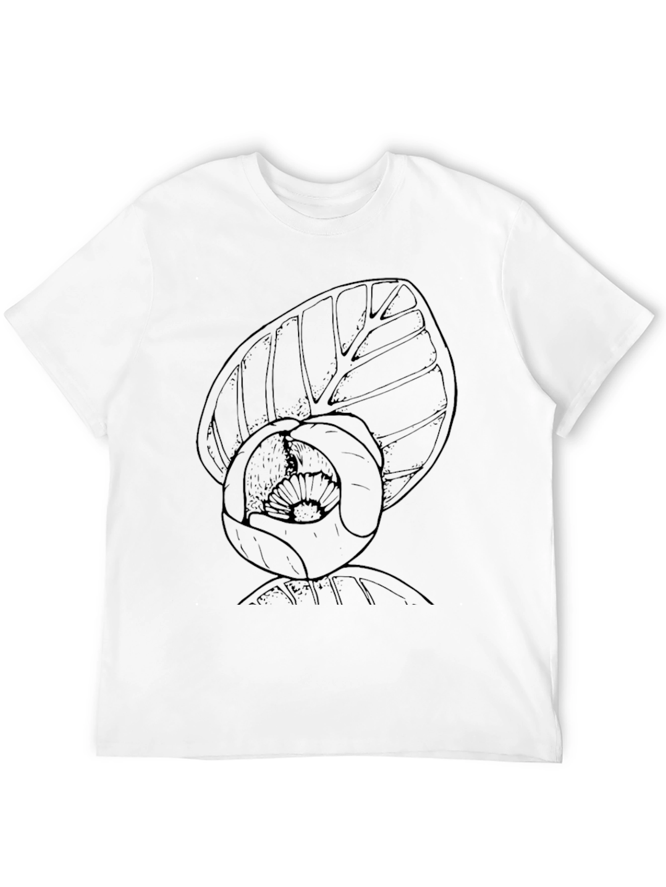 Botanical Sketch Black T-Shirt