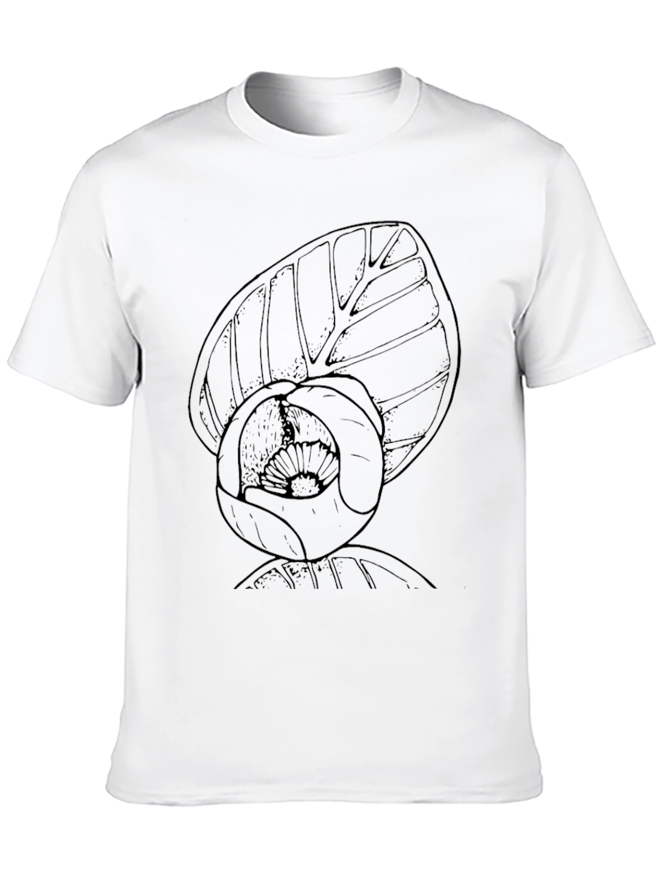 Botanical Sketch Black T-Shirt