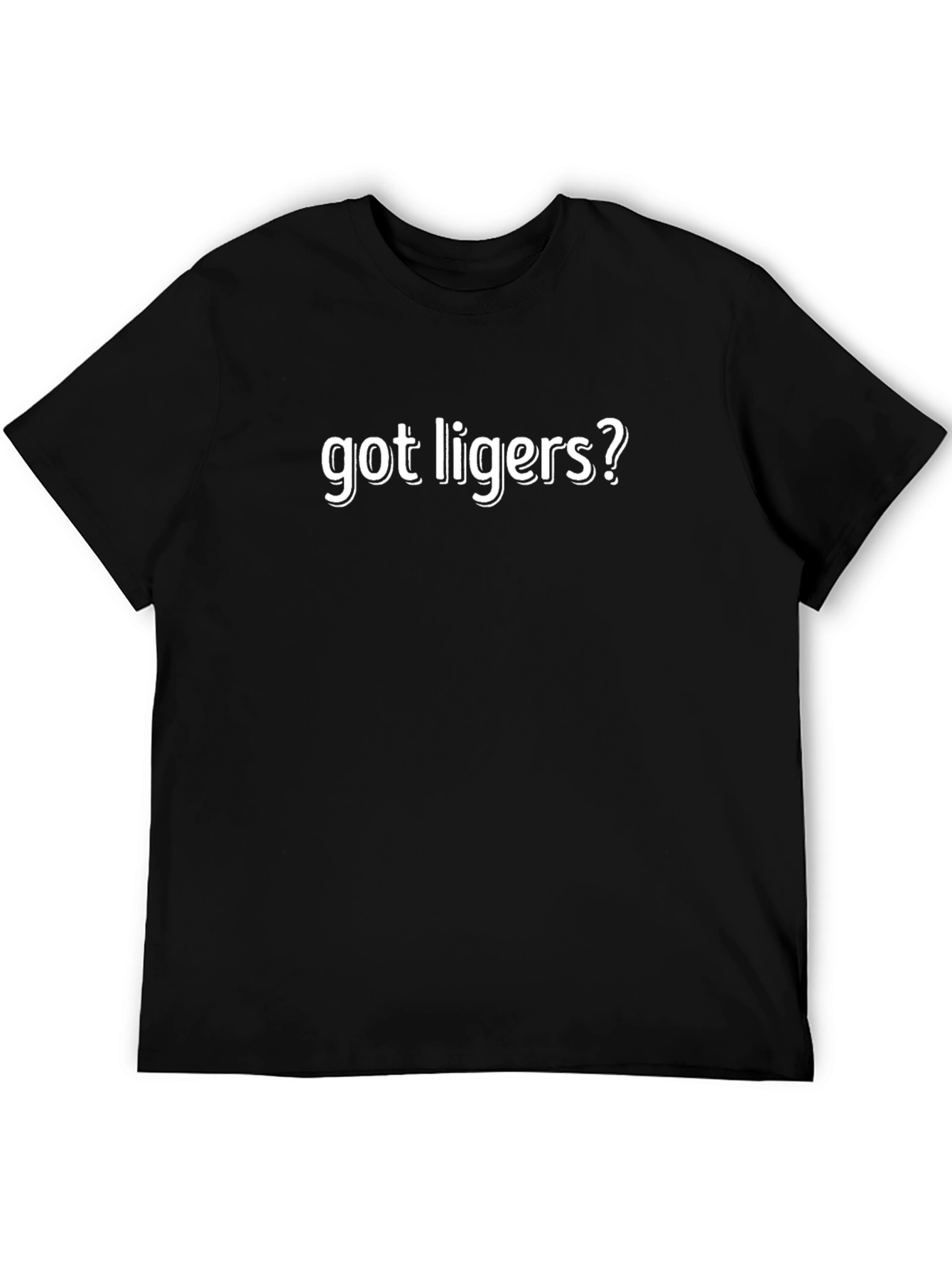 Got Ligers? Black Graphic T-Shirt