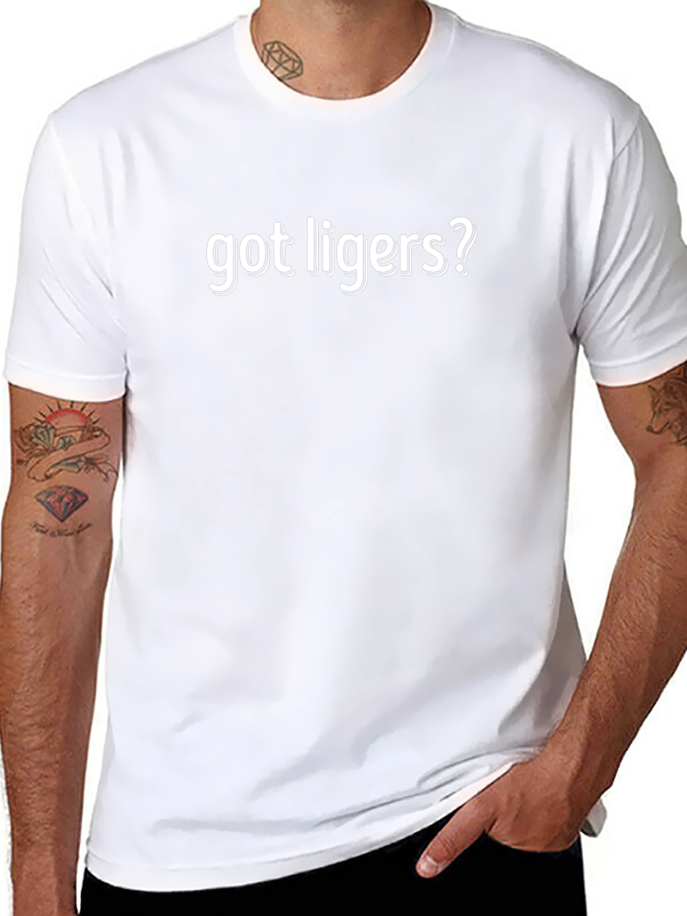 Got Ligers? Black Graphic T-Shirt