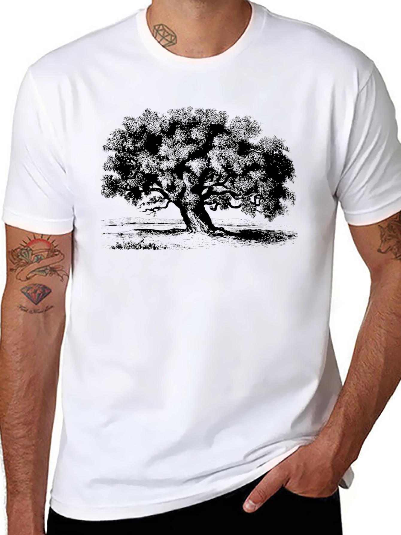 Black Tree Graphic Tee