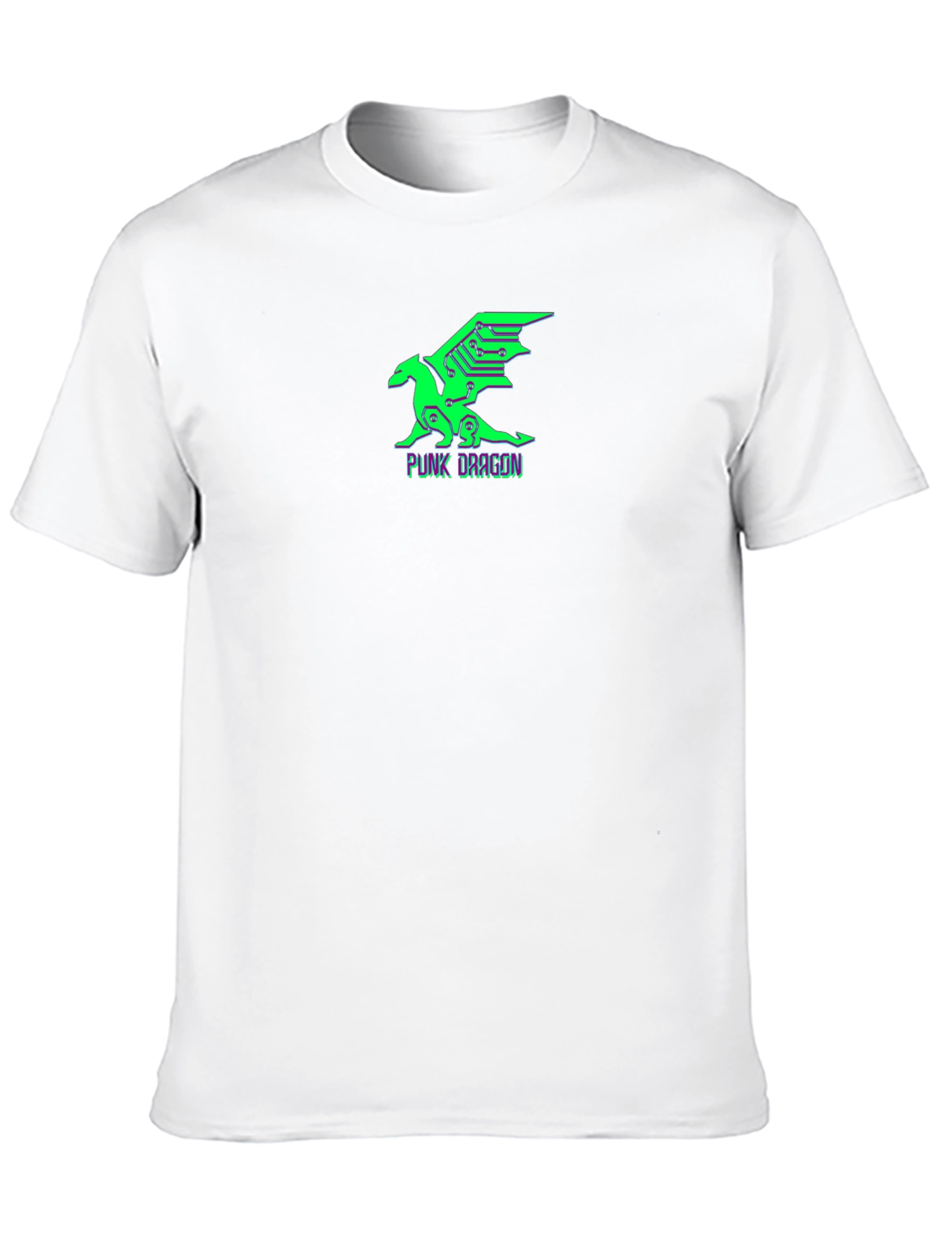 Cyberpunk Dragon Graphic Tee - Black