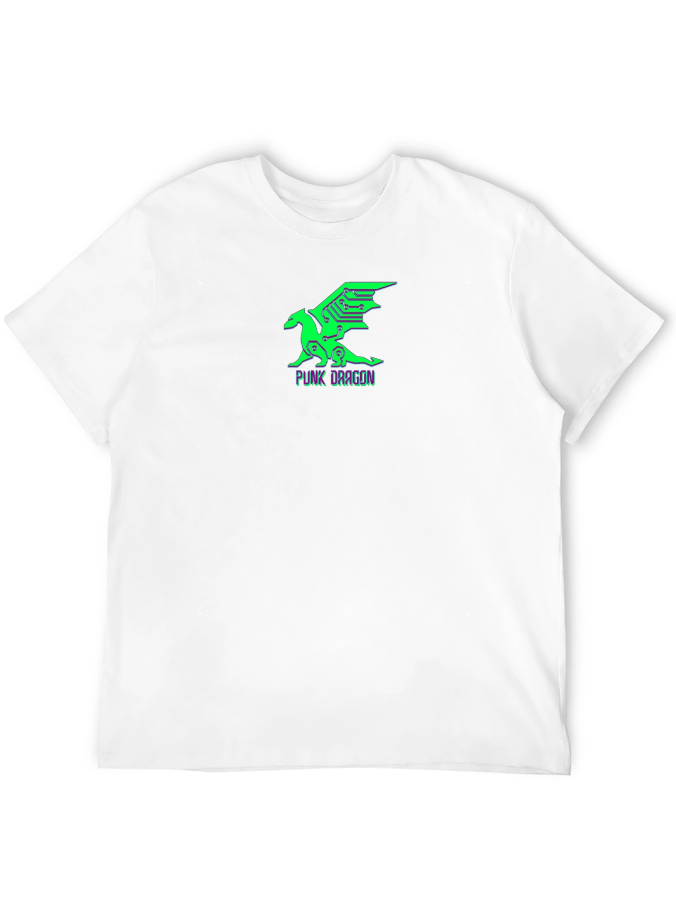 Cyberpunk Dragon Graphic Tee - Black