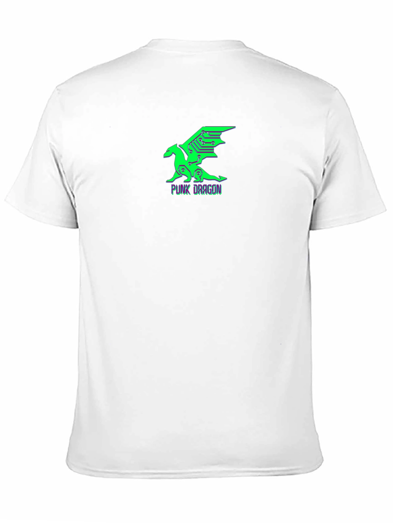 Cyberpunk Dragon Graphic Tee - Black